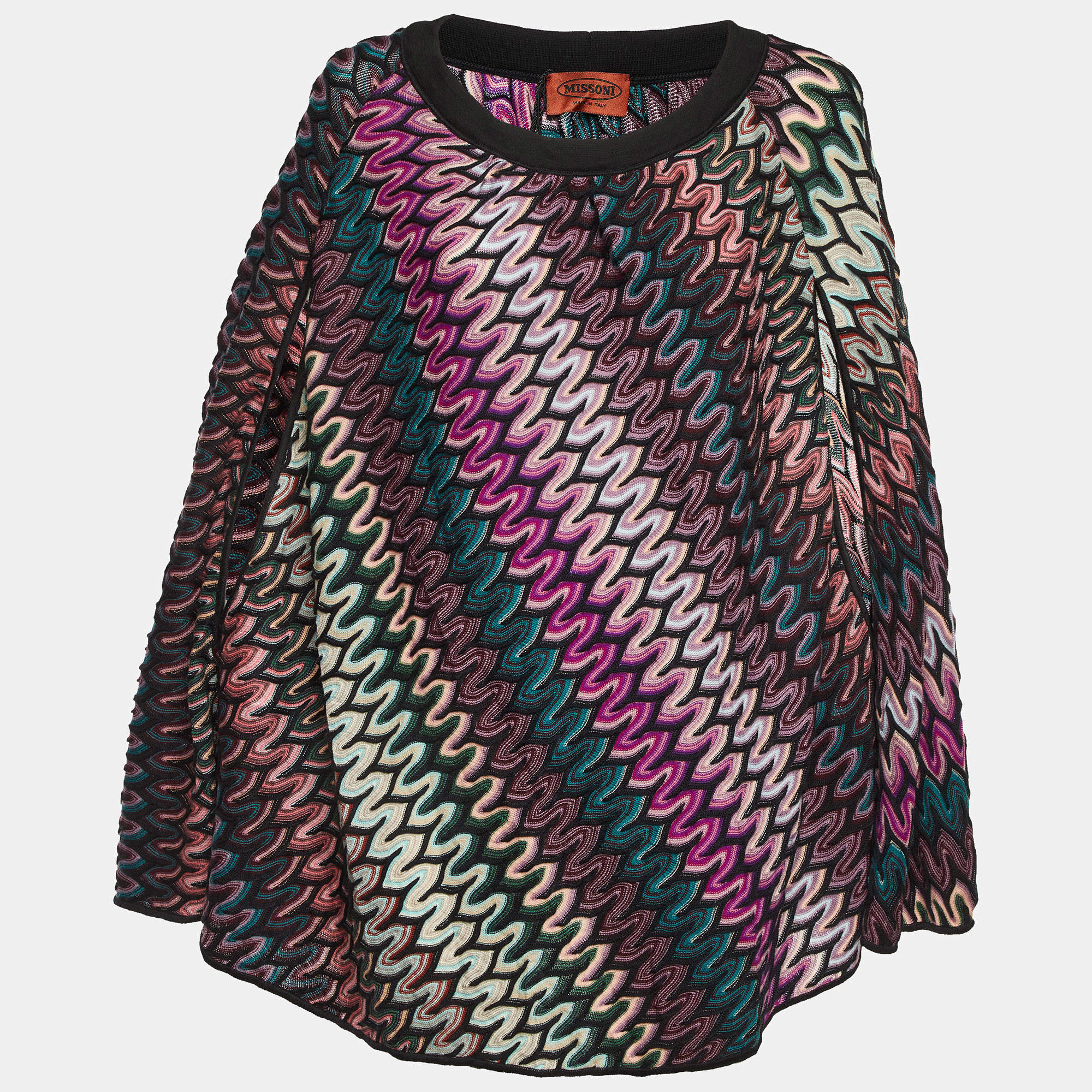 Pre Owned Missoni Multicolor Patterned Knit Top S