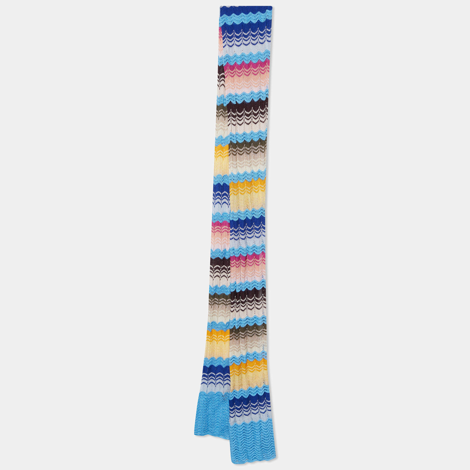 Pre Owned Missoni Multicolor Knit Stole