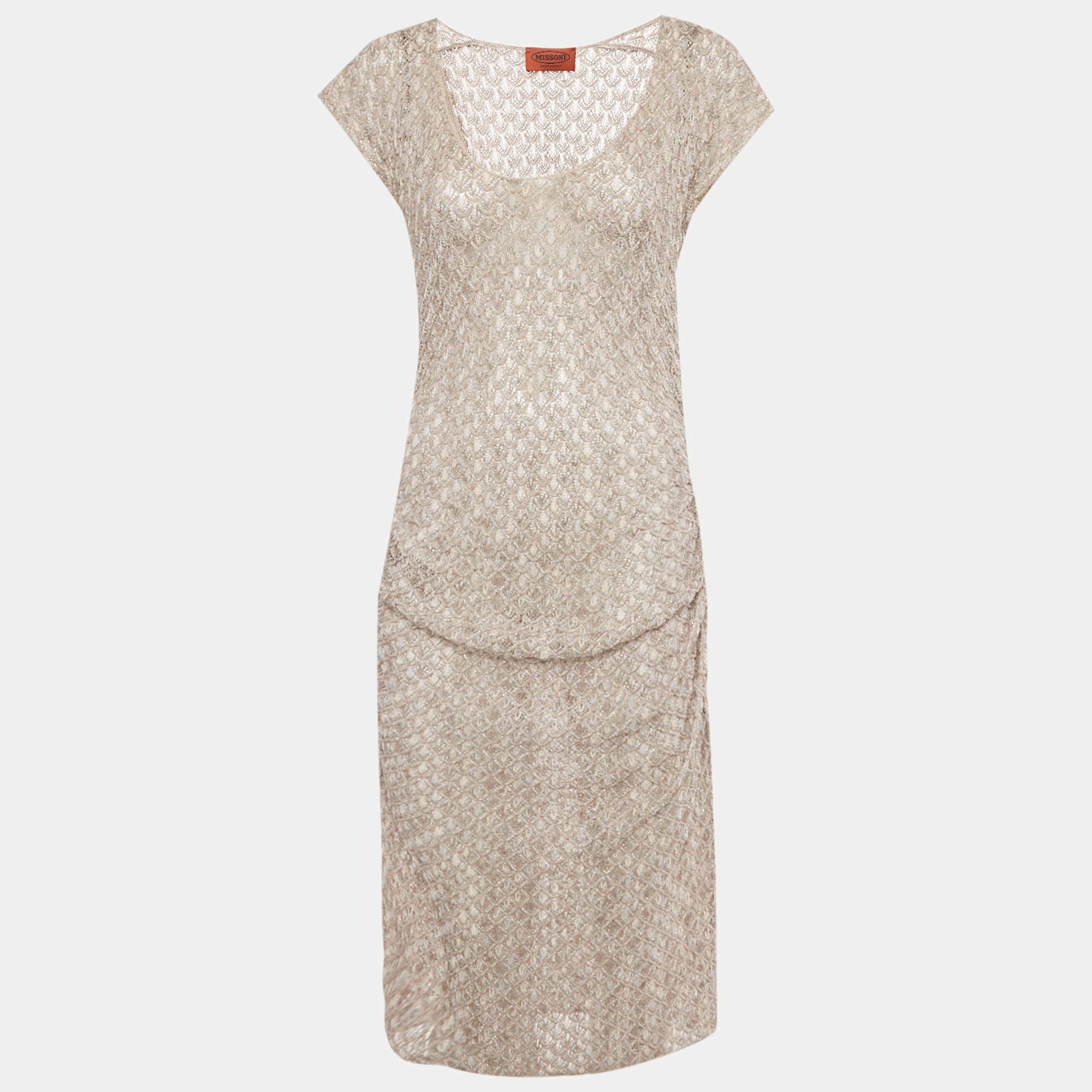 مملوكة مسبقًا فستان ماكسي تريكو مزين لوركس ميسوني بيج كبيّر