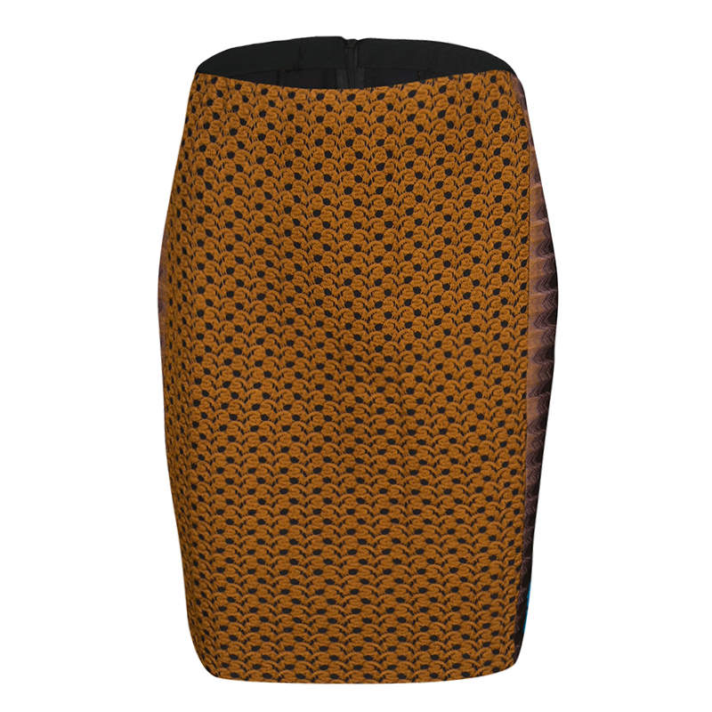 Missoni Multicolor Textured Knit Pencil Skirt M