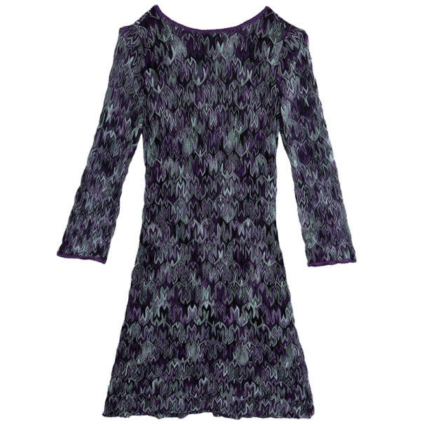 Pre Owned Missoni Empire Waist Scoop Back Dress S