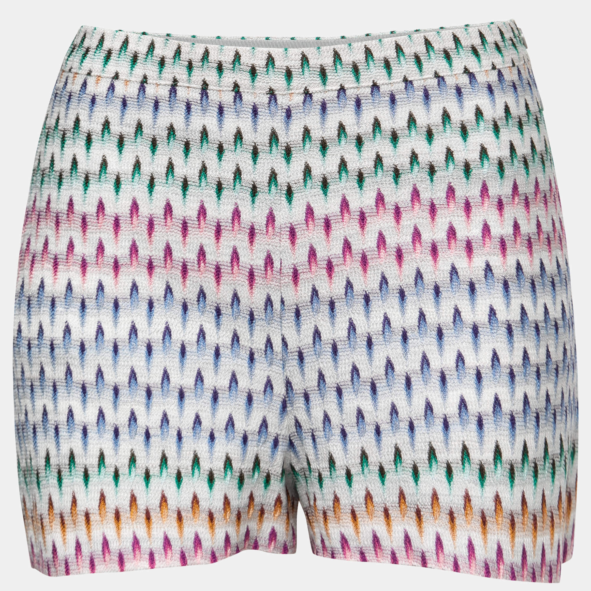 Missoni Multicolor Patterned Knit Shorts M