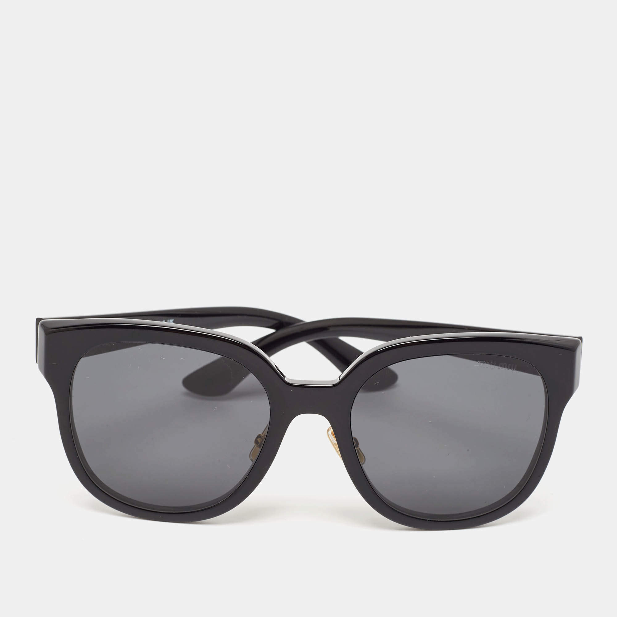 Miu Miu Black SMU01Z Square Sunglasses