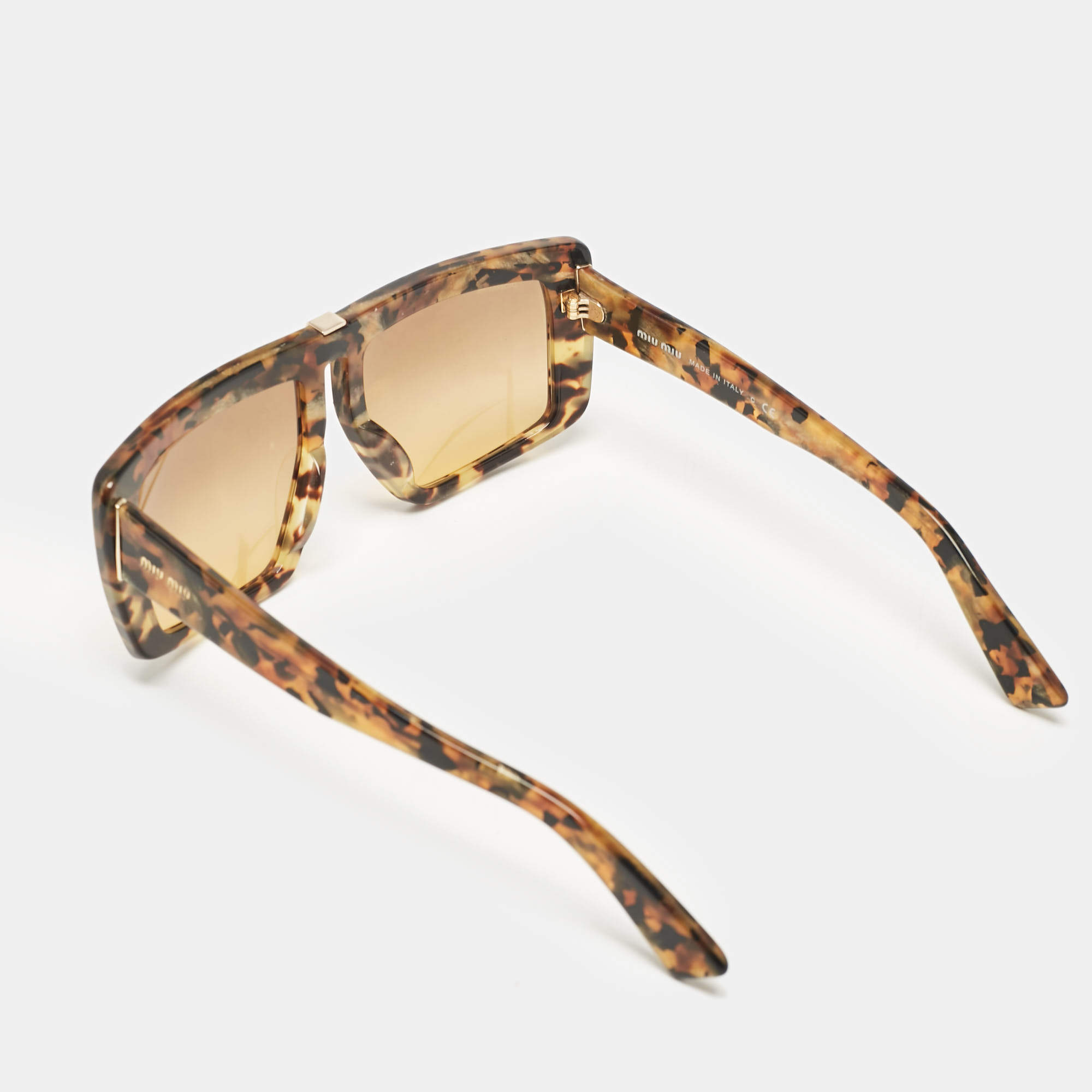 Miu Miu Black Gradient SMU 02Q Crystal Embellished Half Rim