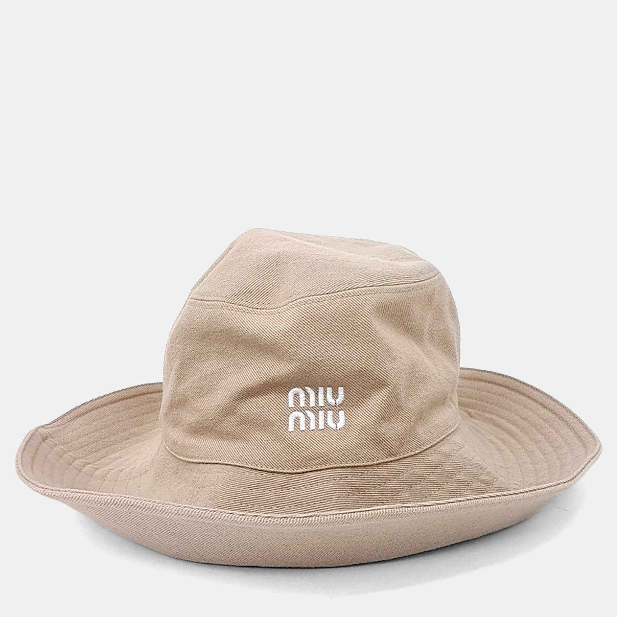 Pre Owned Miu Miu Beige Hat