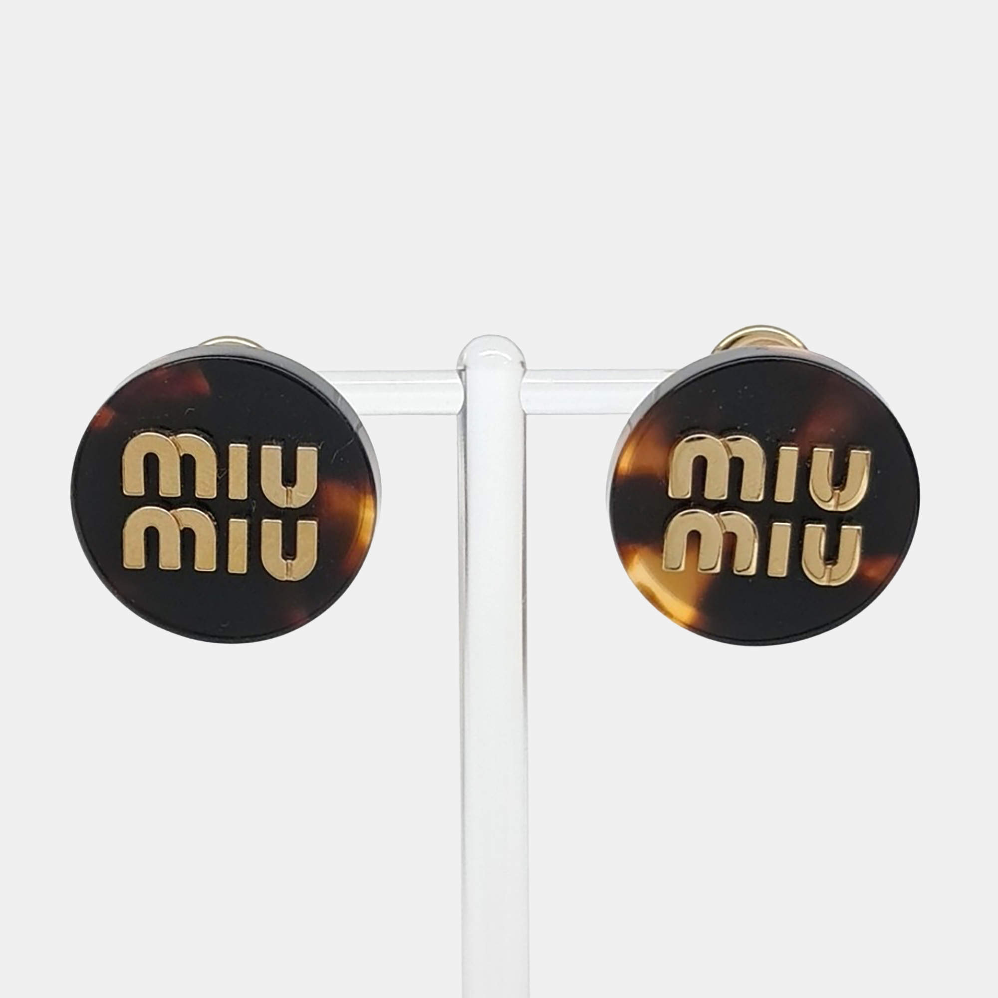 Pre Owned Miu Miu Clip-On Earrings (5IO104)