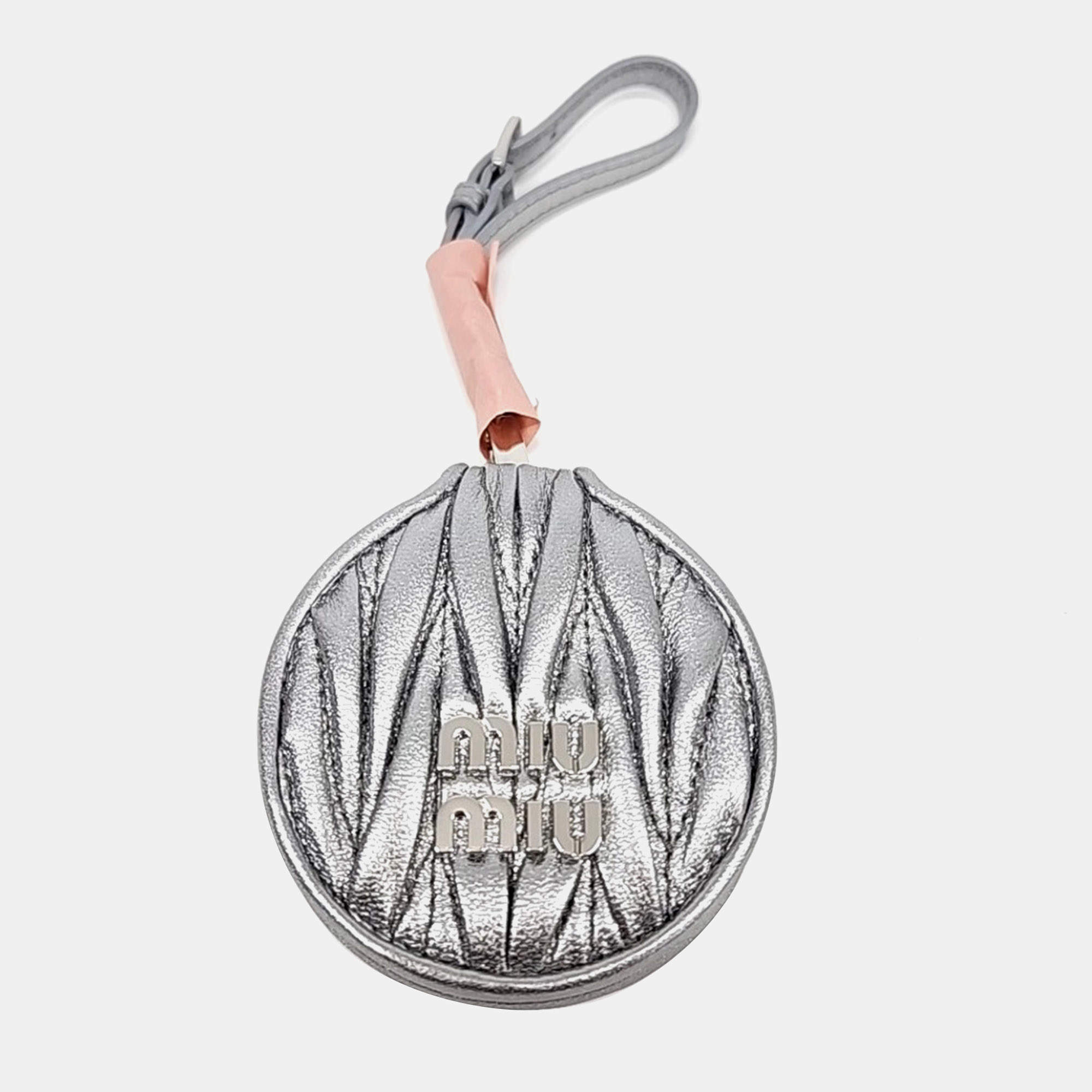 Pre Owned Miu Miu Mirror Keyring/Bag Charm (5TL434)