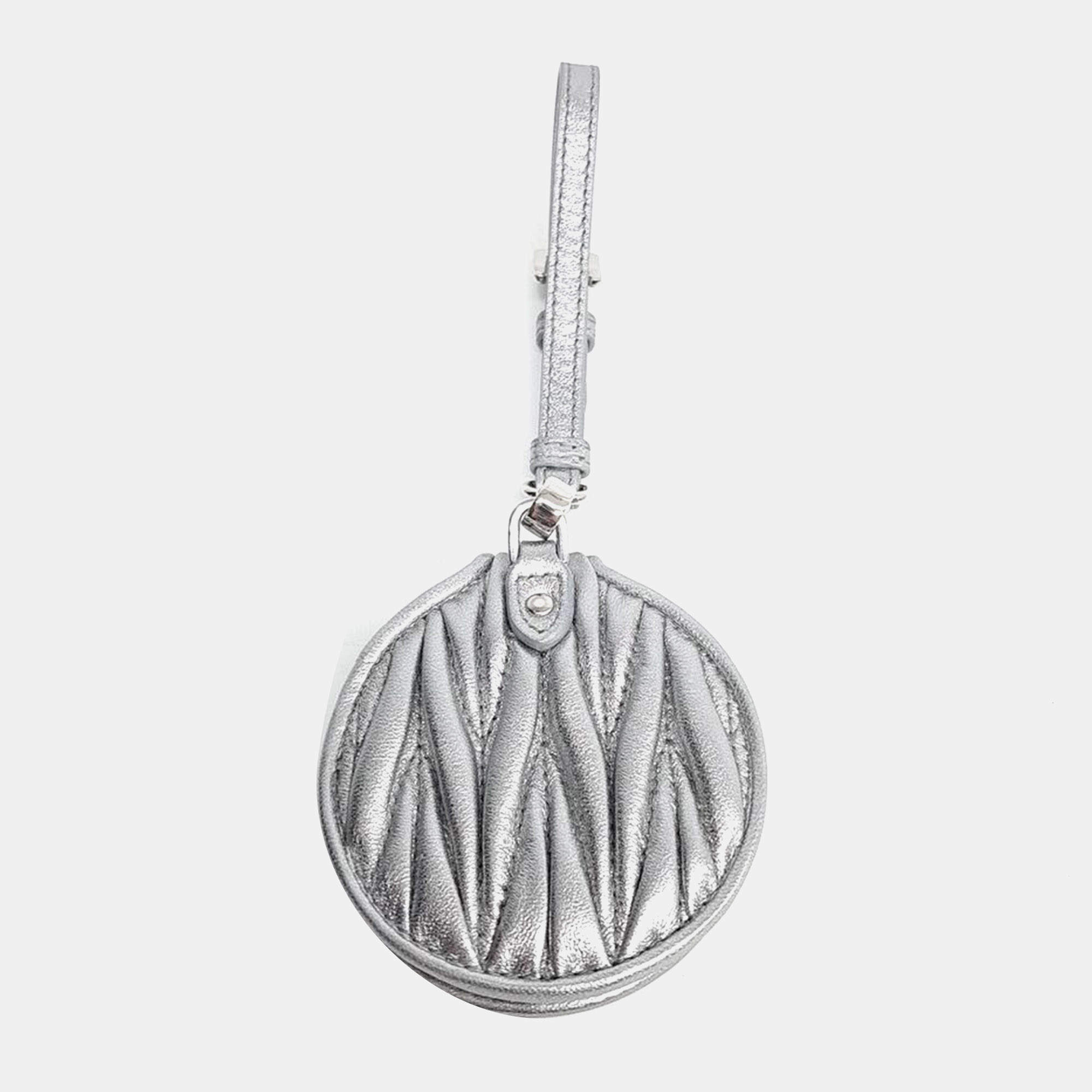 Pre Owned Miu Miu Mirror Keyring and Bag Charm 