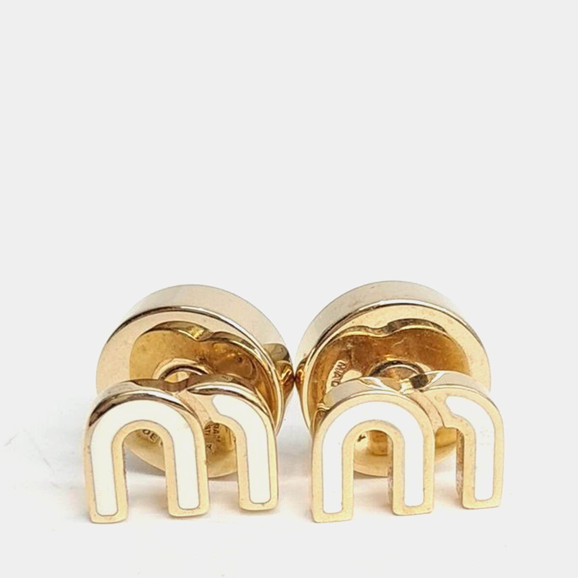 Pre Owned Miu Miu metal earrings