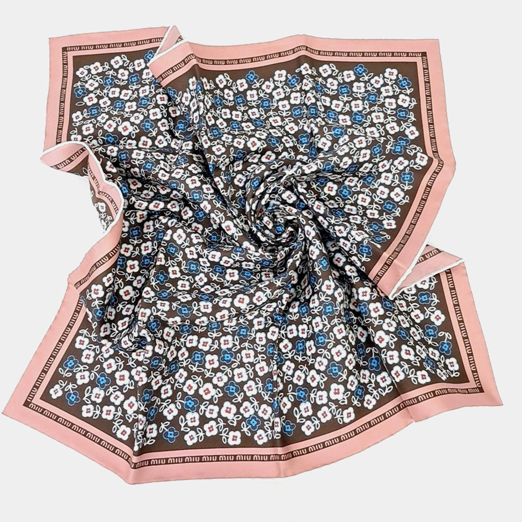 Pre Owned Miu Miu silk scarf