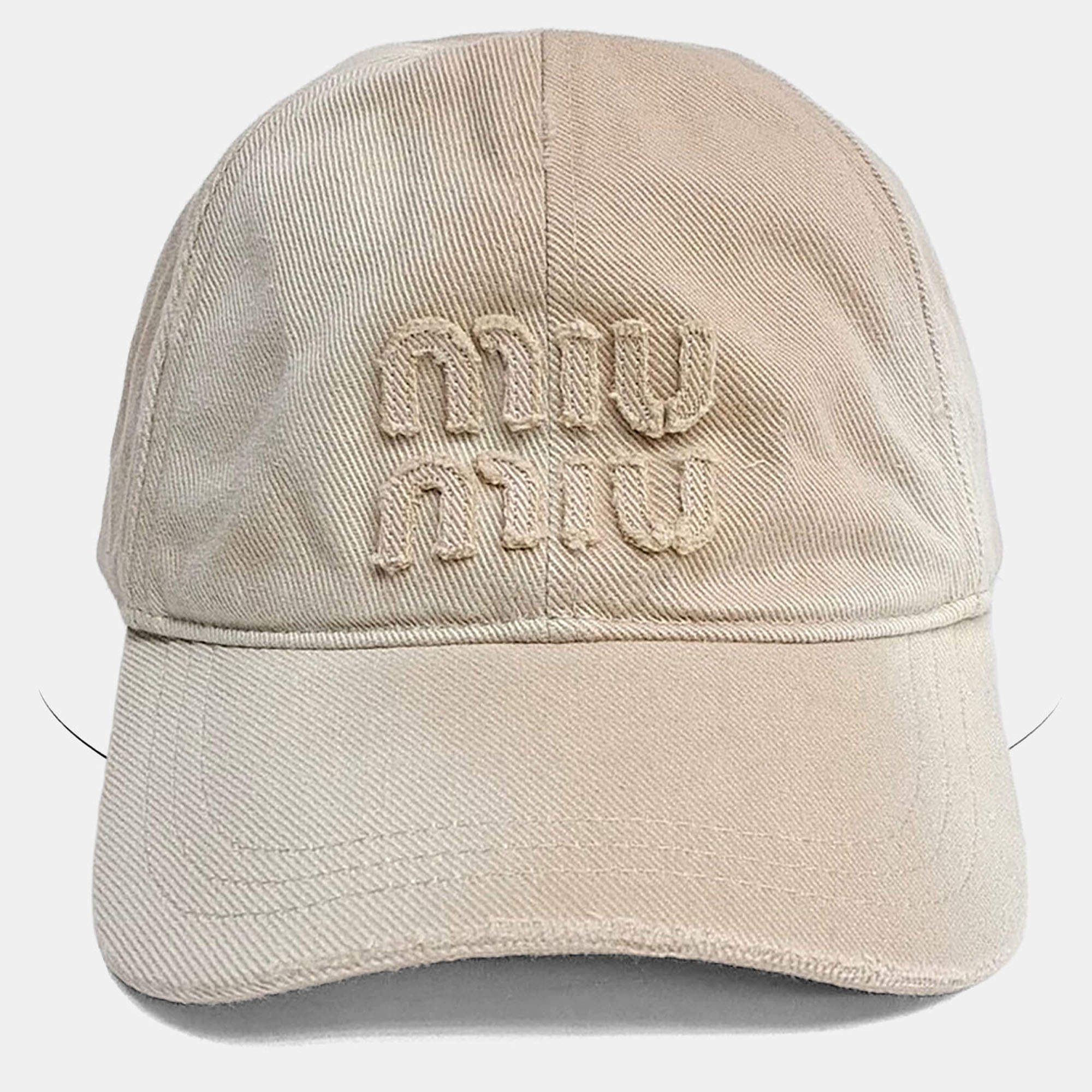 مملوكة مسبقًا Miu Miu denim cap