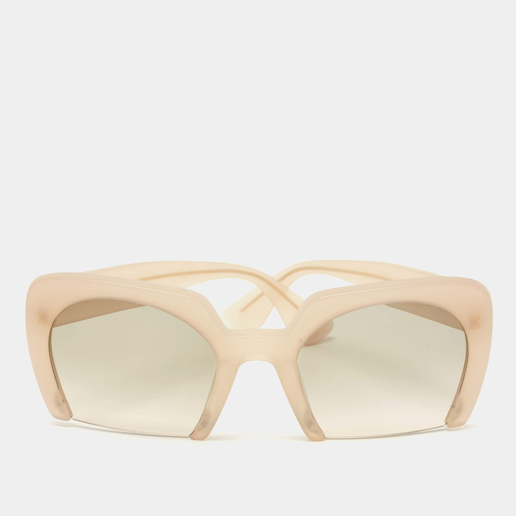 Miu Miu Sand/Green Gradient SMU06Q Rasoir Square Sunglasses