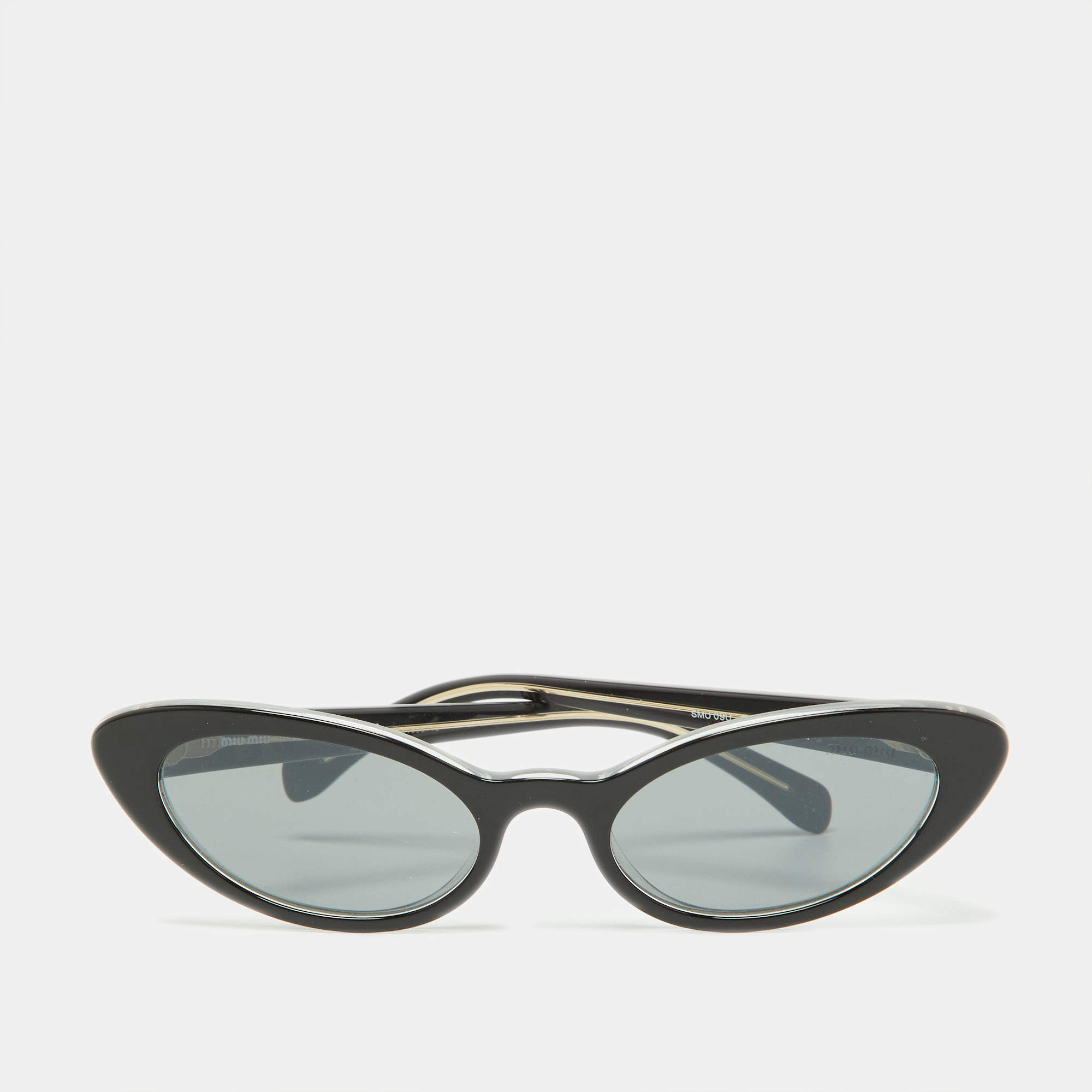 Miu Miu Black/Grey SMU09U Cat-Eye Sunglasses