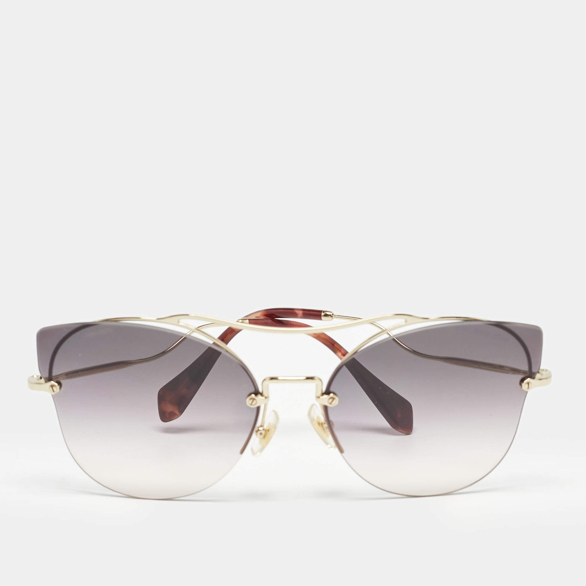 Miu Miu Pink Gradient SMU52S Butterfly Sunglasses