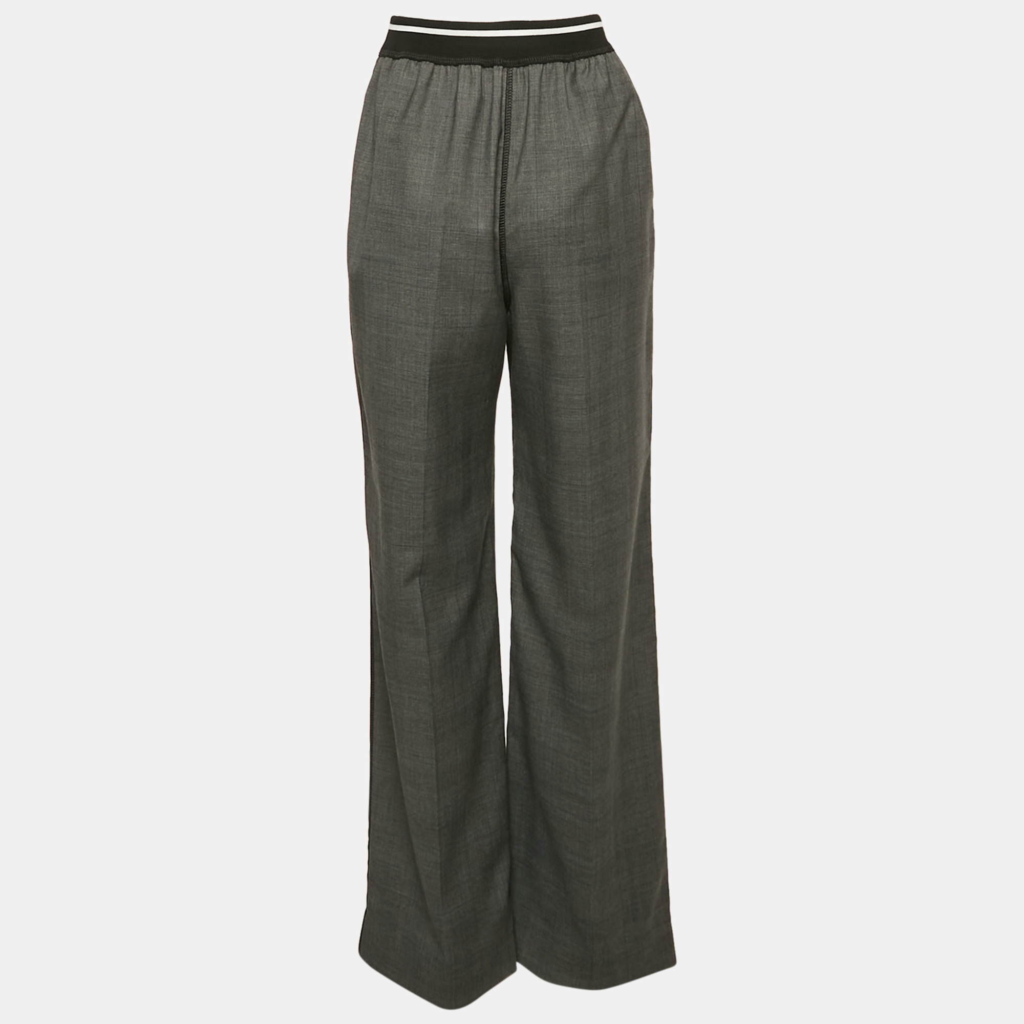 だう　miu miu archive grey slacks Miu Miu Men's' Marled Wool Pants in Grey | LN-CC®