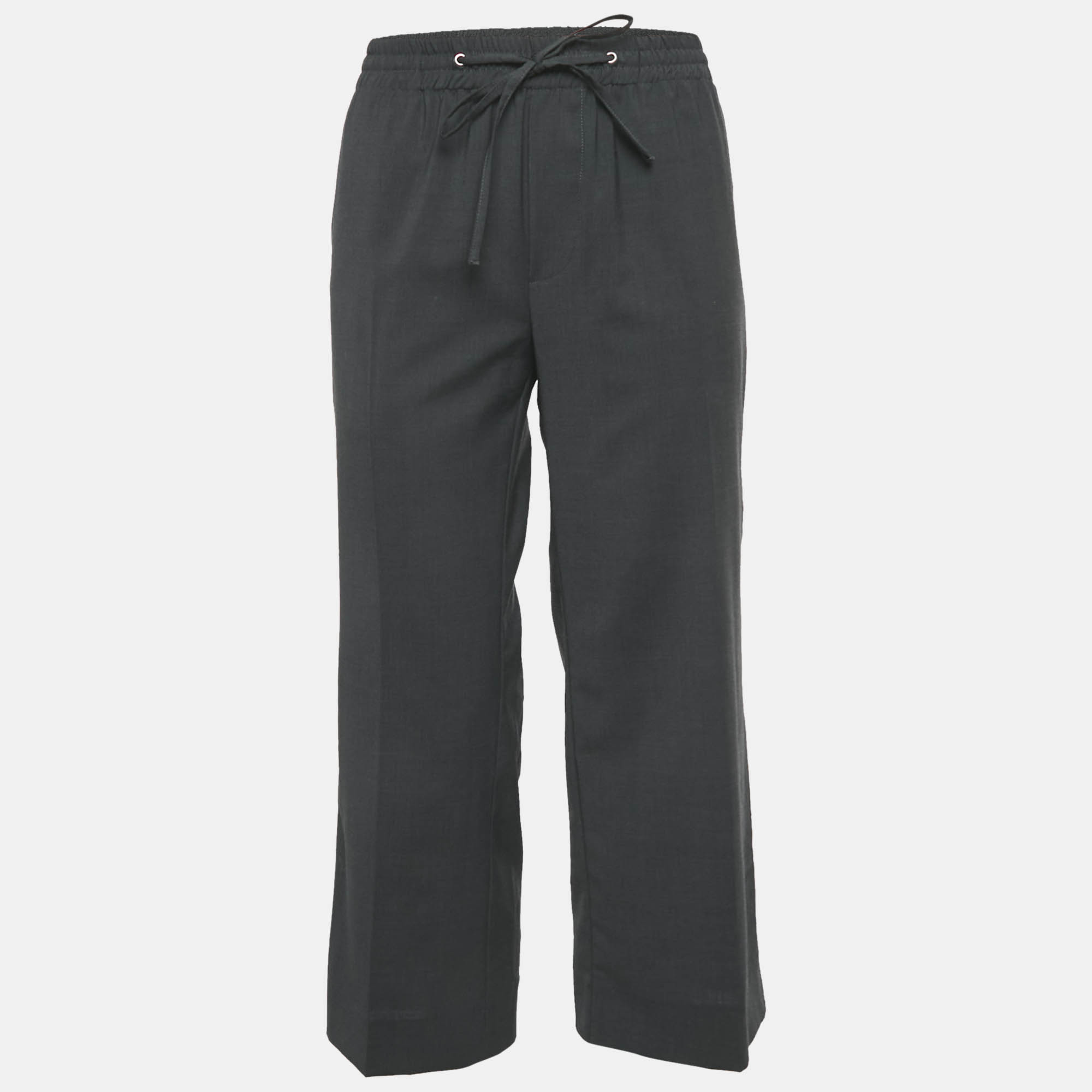 مملوكة مسبقًا Miu Miu Black Wool blend Elastic Waist Pants S