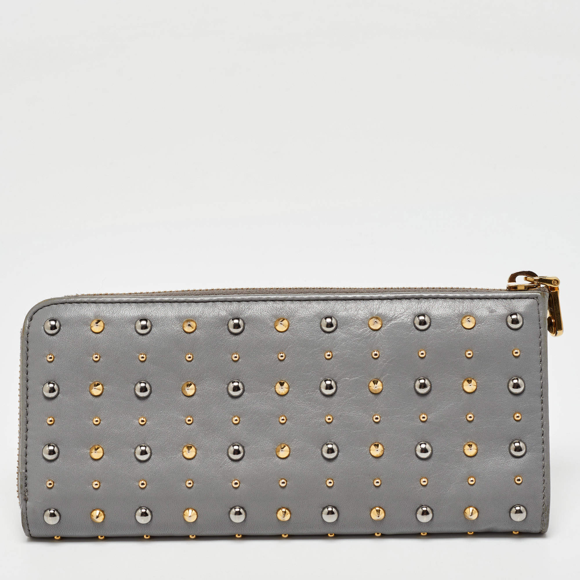小物 miumiu archive studs wallet dial lock miumiu archive studs