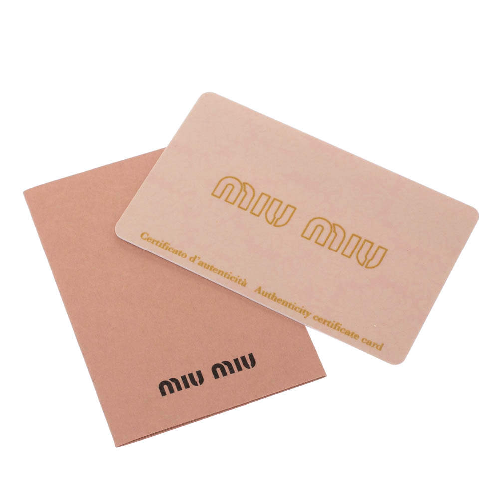 miu miu authenticity card