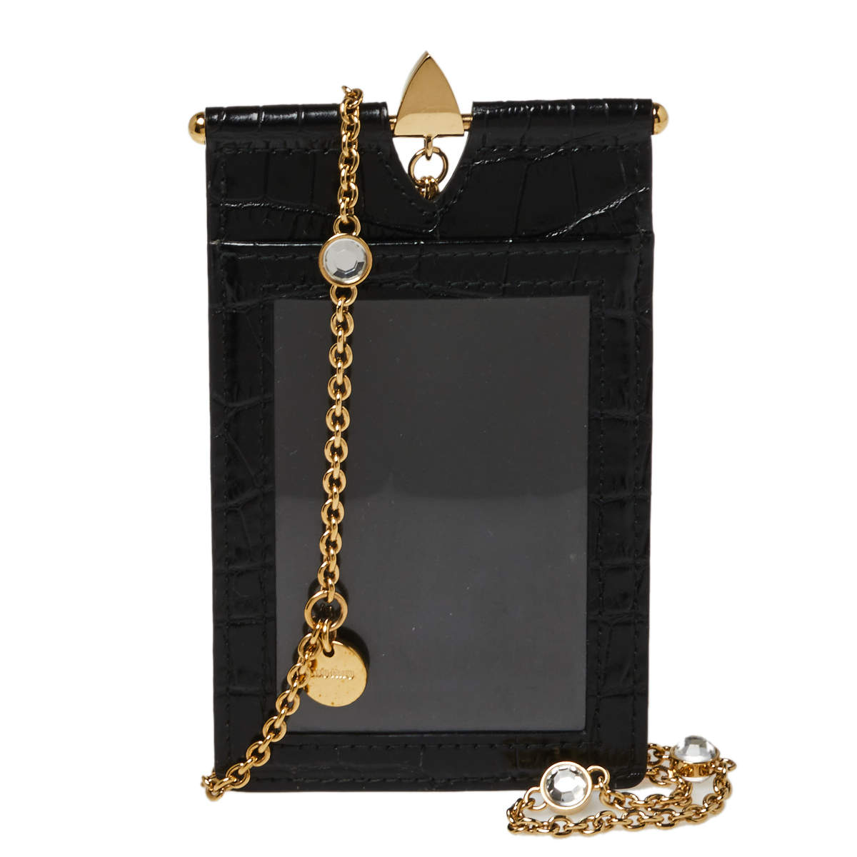 Miu miu card holder with chain sale