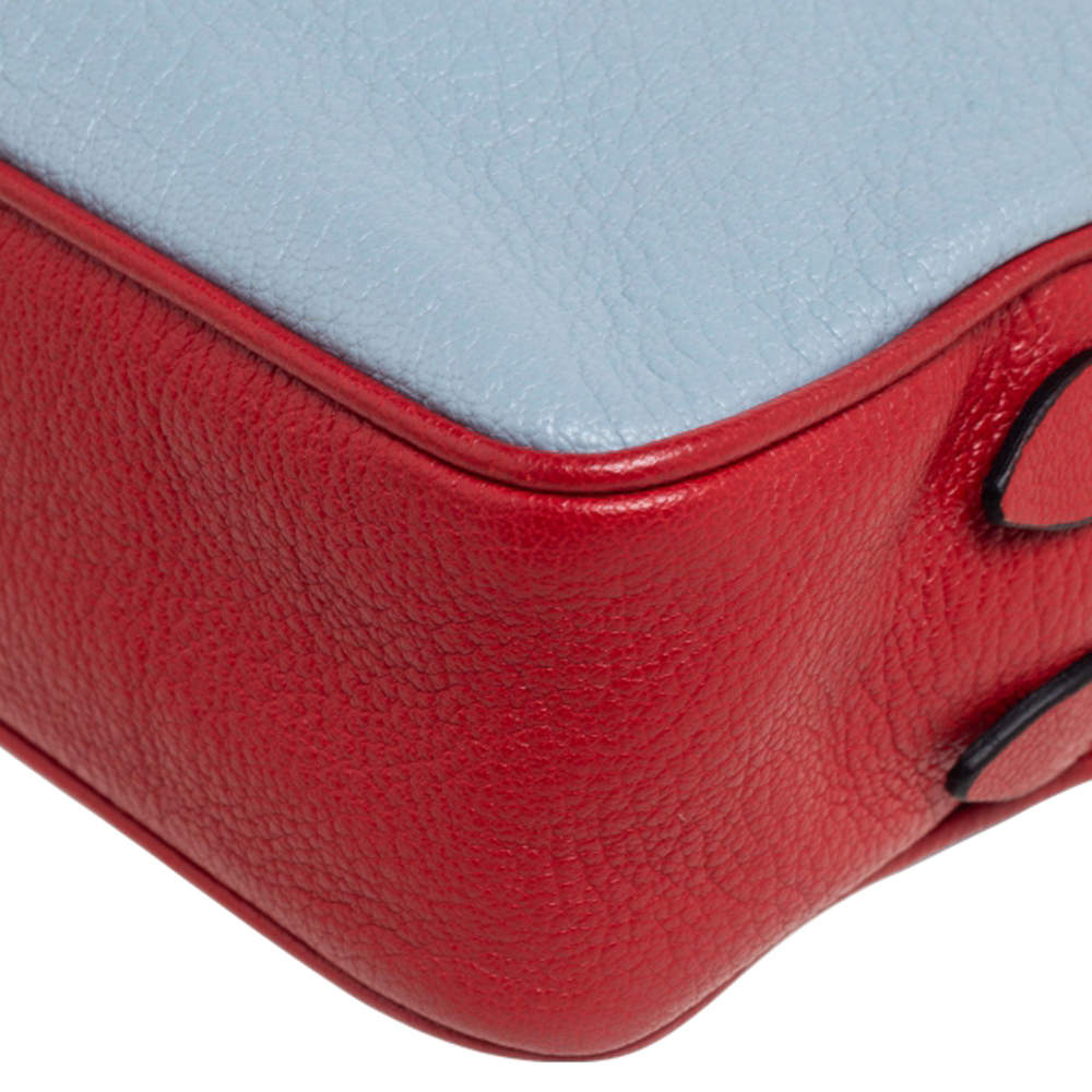 Madras leather crossbody bag Miu Miu Red in Leather - 28102143
