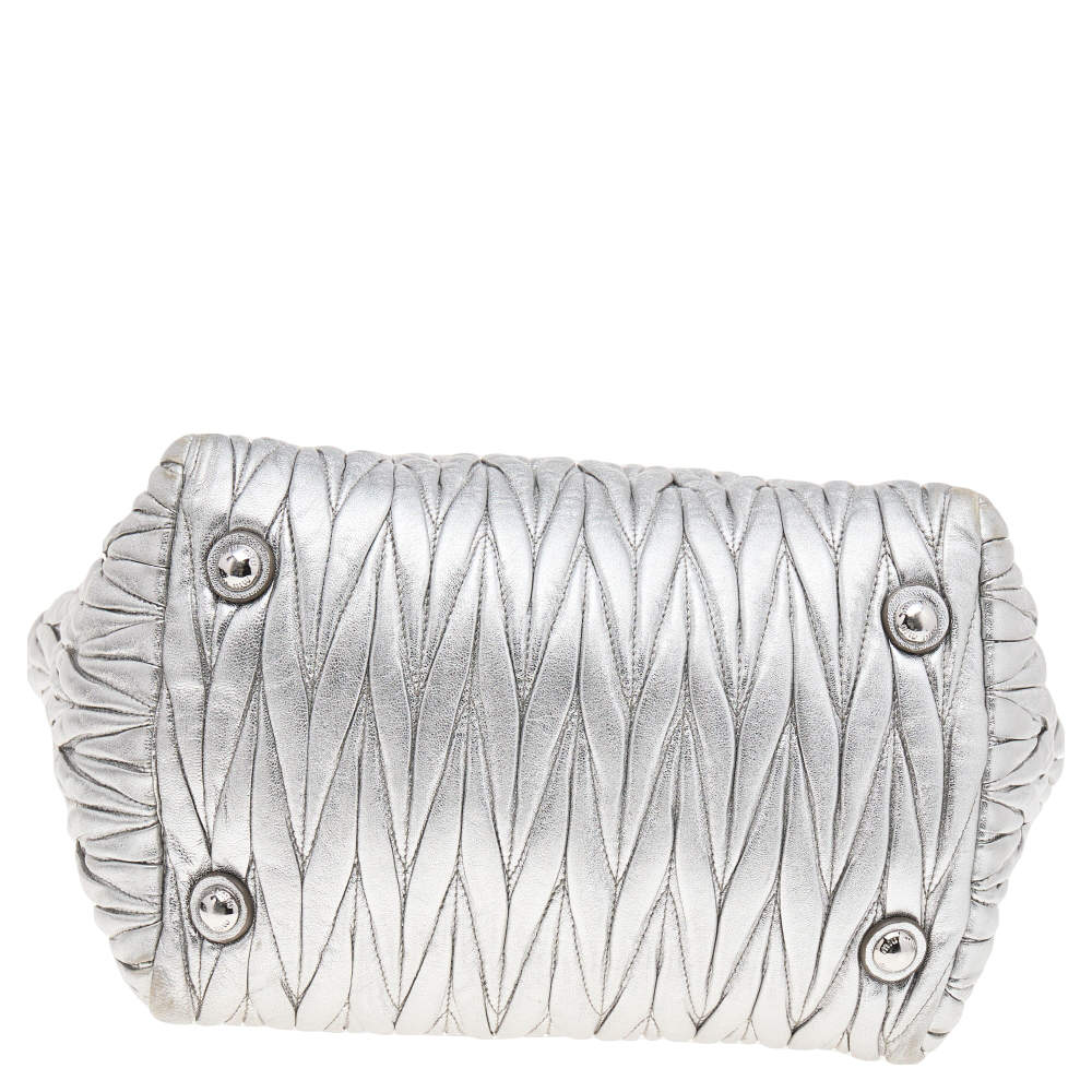 Miu miu silver discount bag