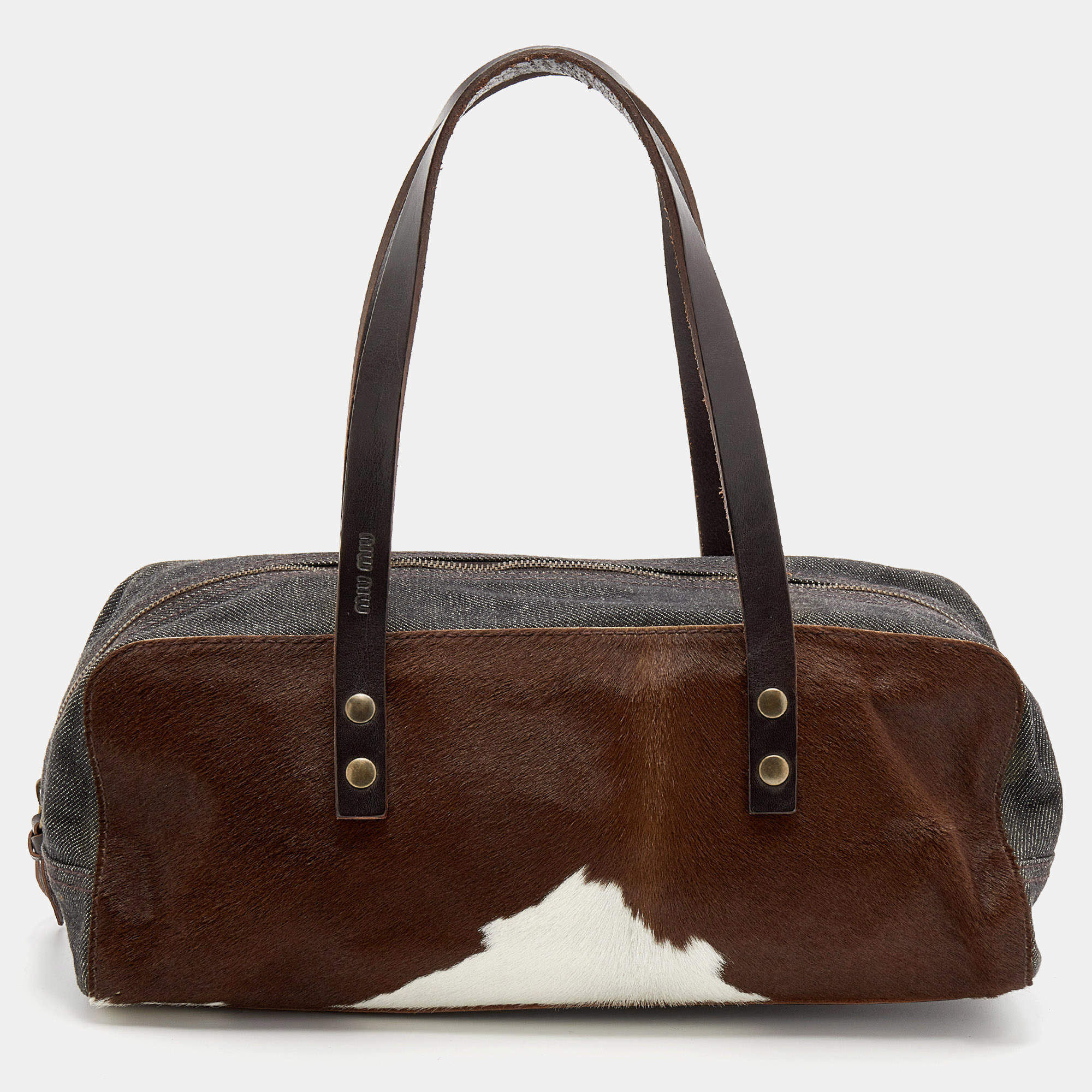 ショルダーバッグ・ポシェット Miu Miu Compact Structured Shoulder Bag In Smooth Calf Miu Miu Compact Structured Shoulder Bag In Smooth Calf