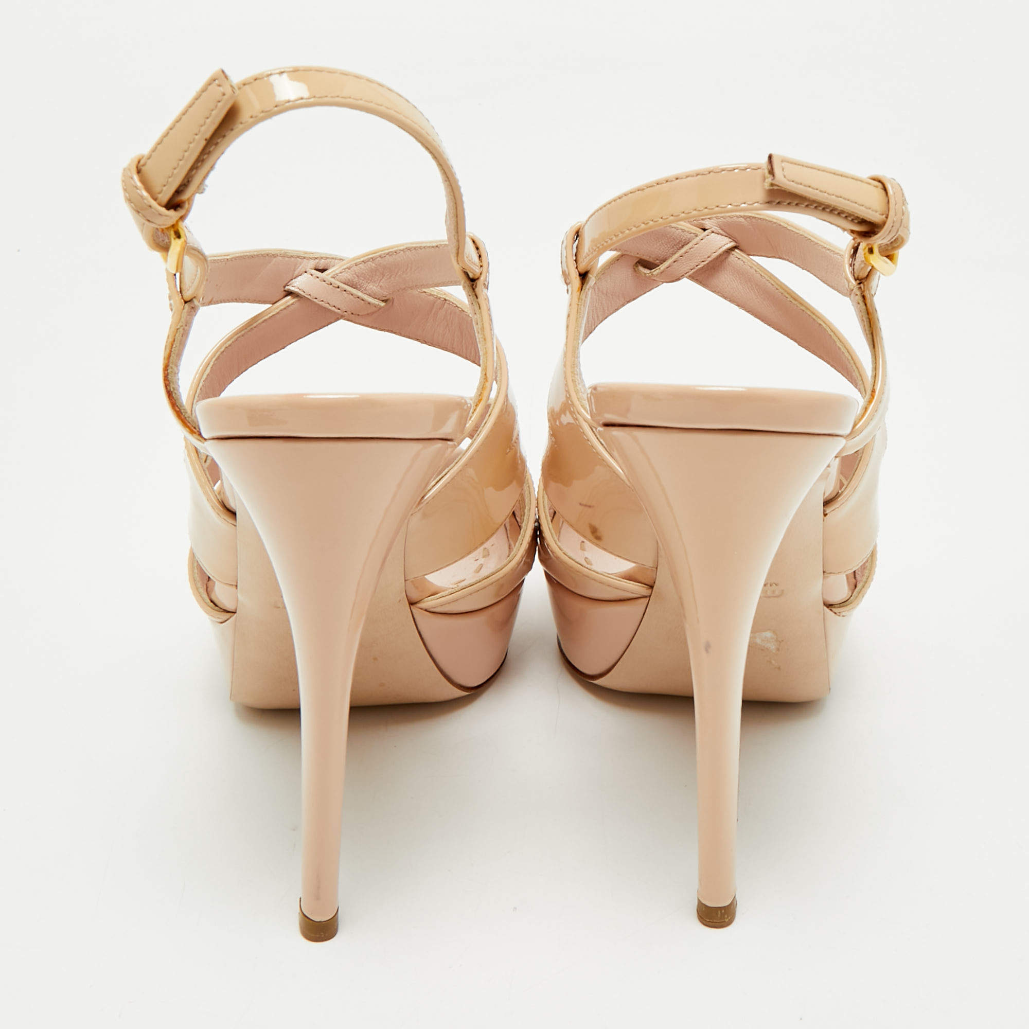 Miu Miu Off-White Croc Embossed Leather Crystal Embellished