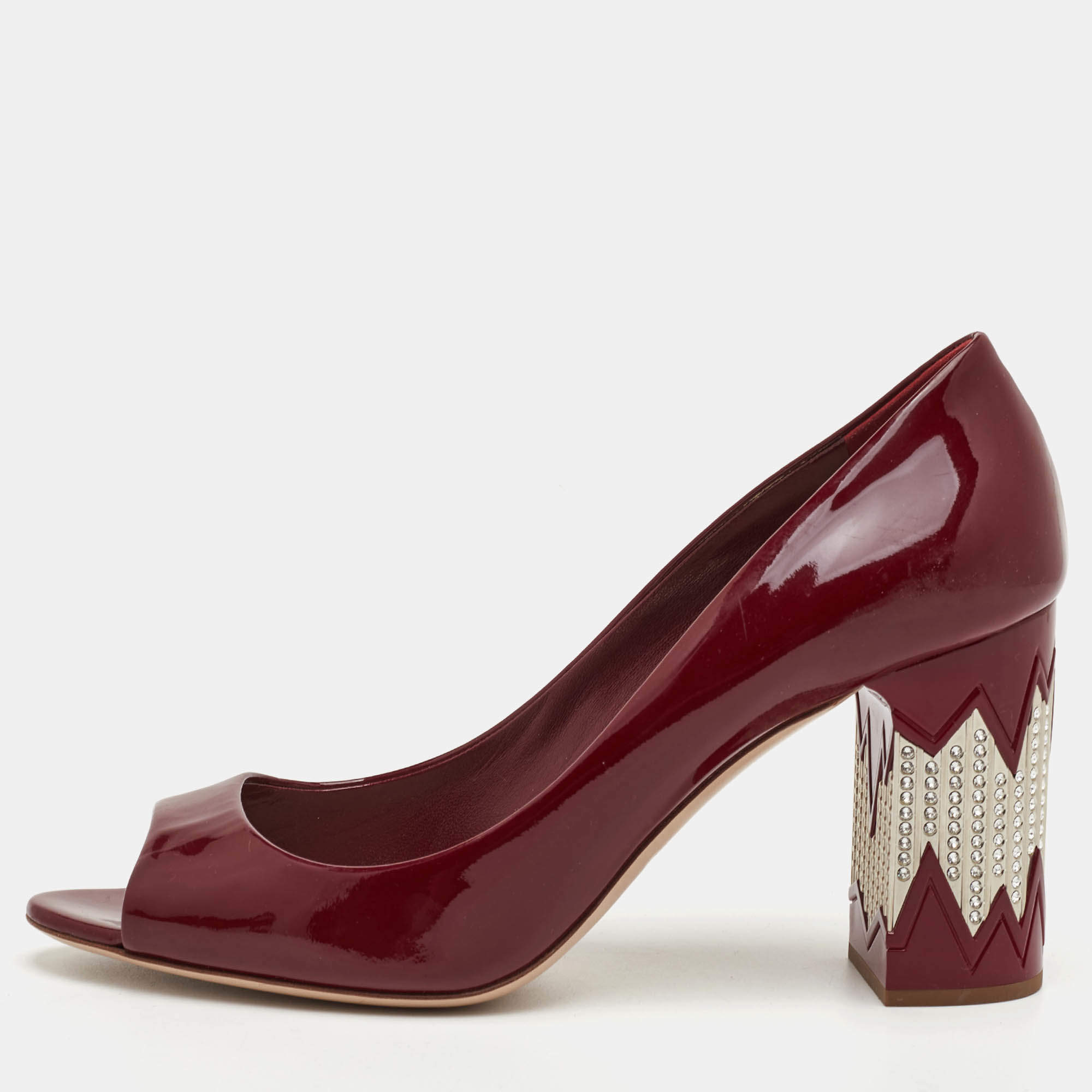 Pre Owned {"name_ar": "\u062d\u0630\u0627\u0621 \u0643\u0639\u0628 \u0639\u0627\u0644\u064a \u0645\u064a\u0648 \u0645\u064a\u0648 \u0628\u0644\u0648\u0631 \u0645\u0632\u064a\u0646 \u0645\u0642\u062f\u0645\u0629 \u0645\u0641\u062a\u0648\u062d\u0629 \u062c\u0644\u062