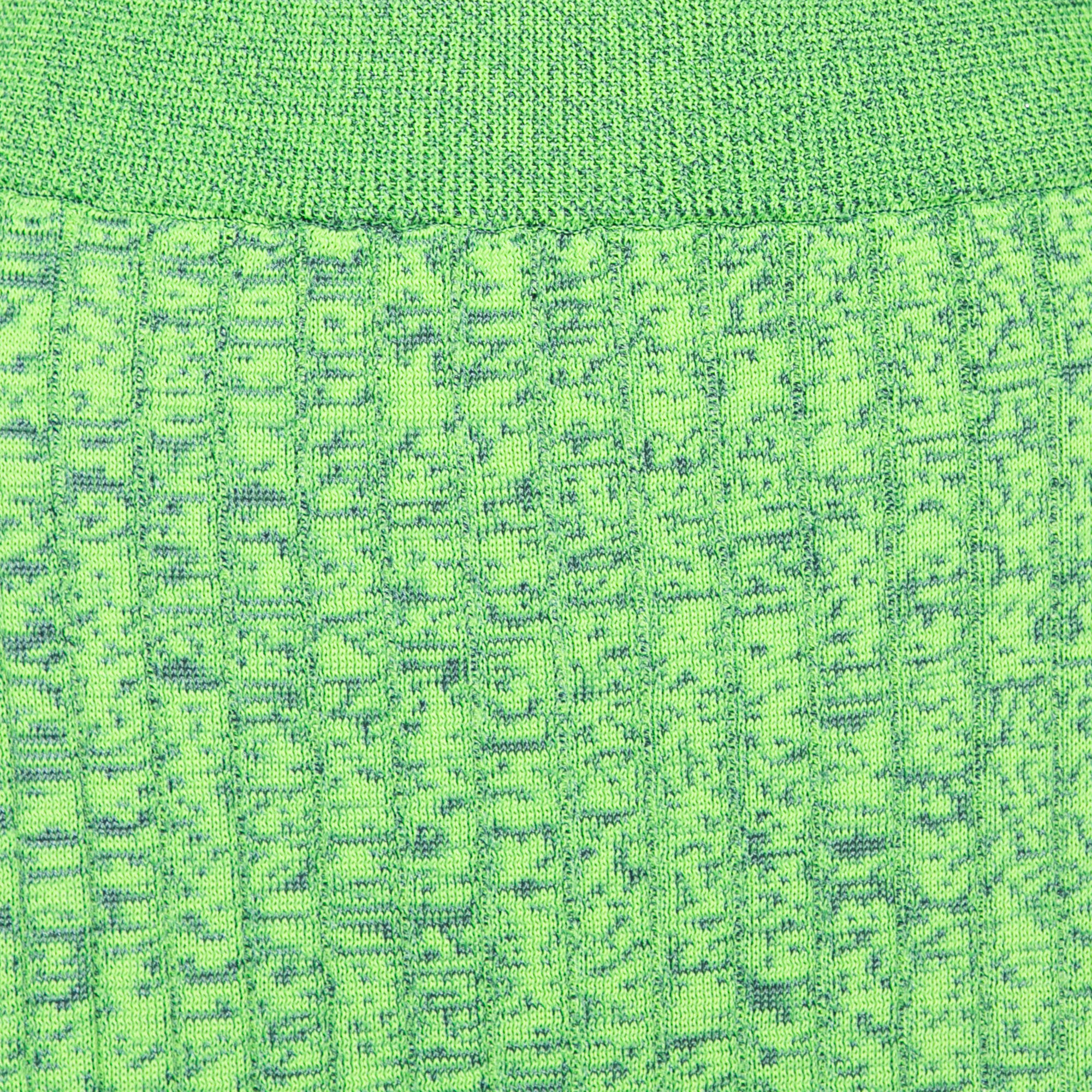 MM6 Maison Margiela Green Space Dyed Rib Knit Slit Detail