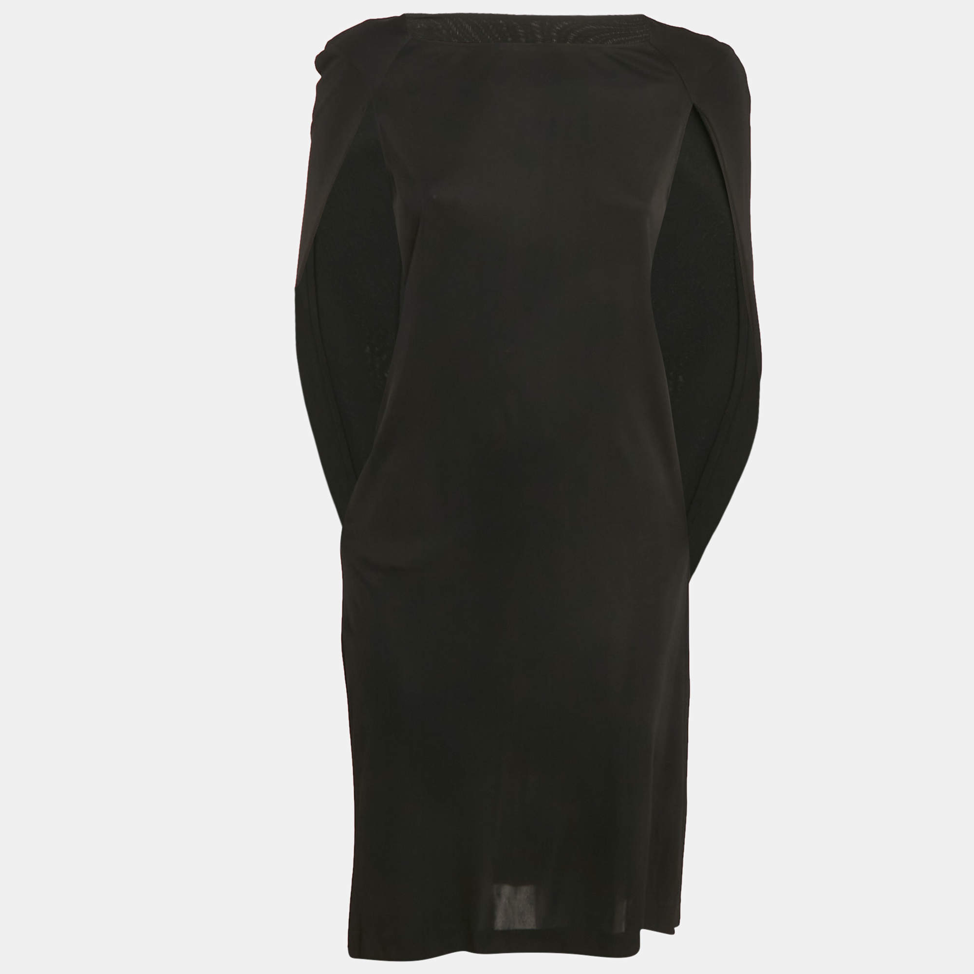 Pre Owned MM6 Maison Margiela Black Jersey Mini Dress M