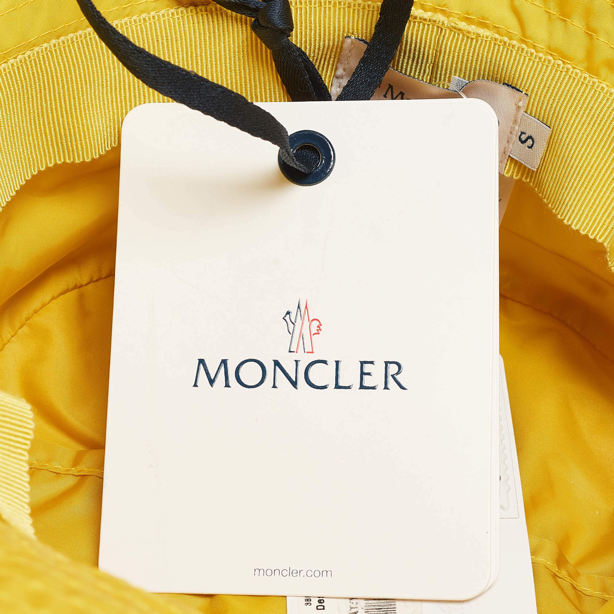 Moncler Yellow Logo Patch Nylon Bucket Hat S Moncler | TLC