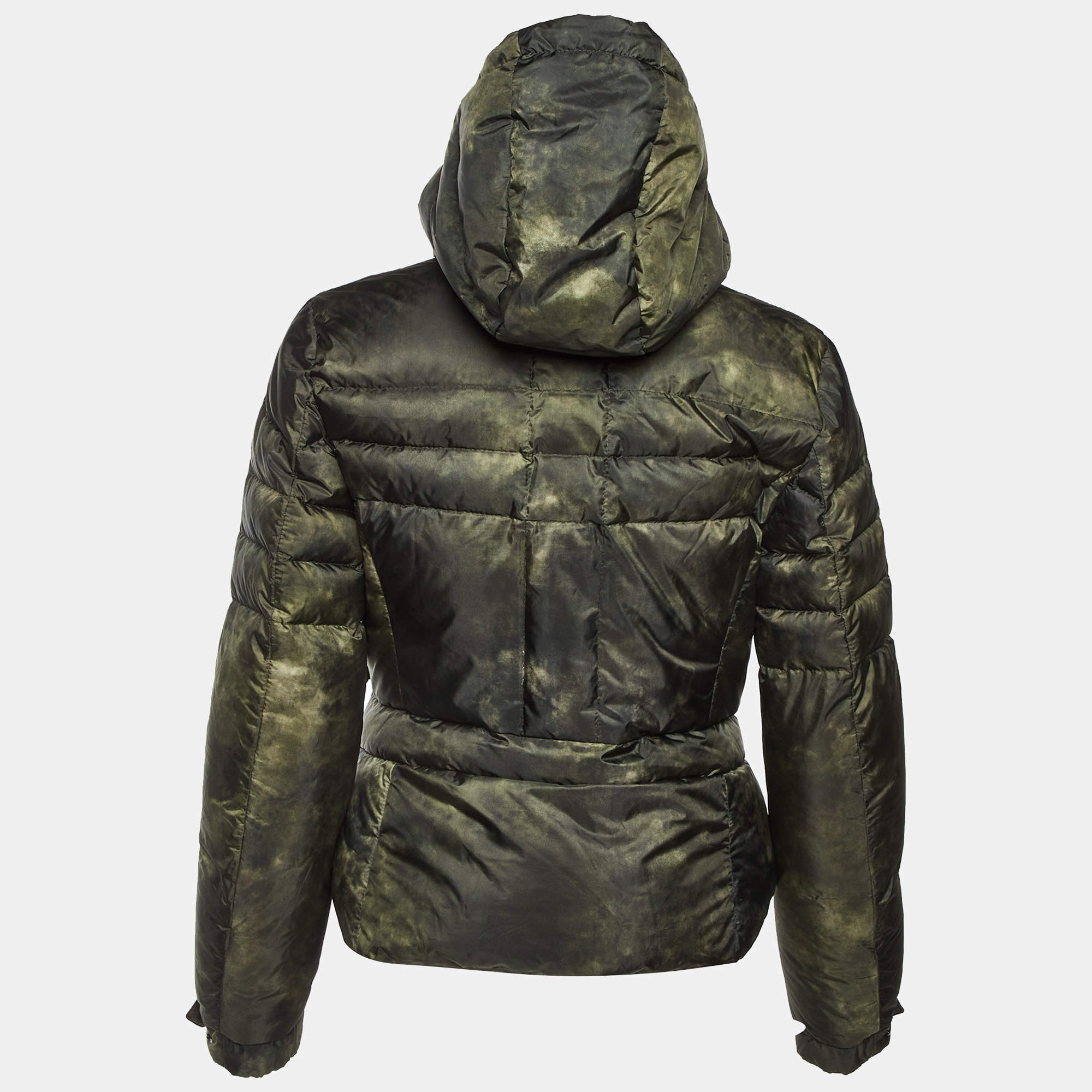 ダウンジャケット・コート MONCLER Women Jackets 093 1A000 68 597YF83B Green Moncler - Baux Olive Green Down Jacket | Mitchell Stores