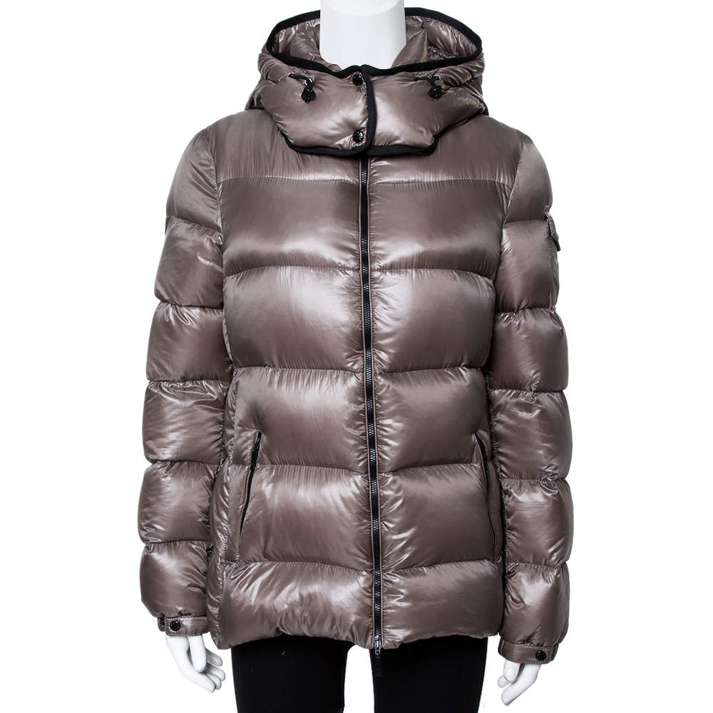 Moncler Greige Down Quilted Berre Puffer Jacket L Moncler | The Luxury ...
