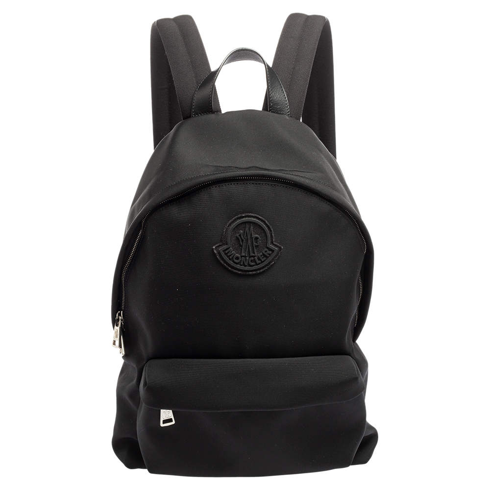 Pre Owned Moncler Black Nylon Pierrick Backpack