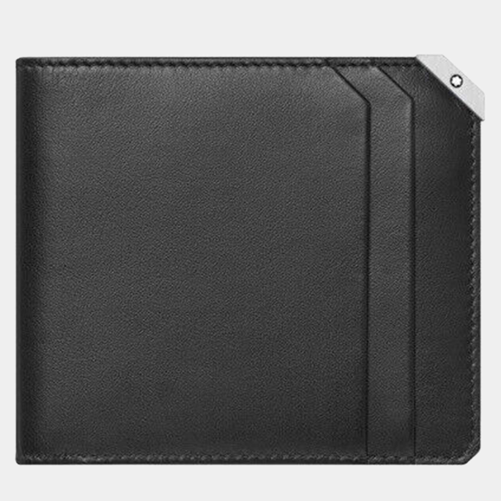 Pre Owned Montblanc Black Leather Wallet