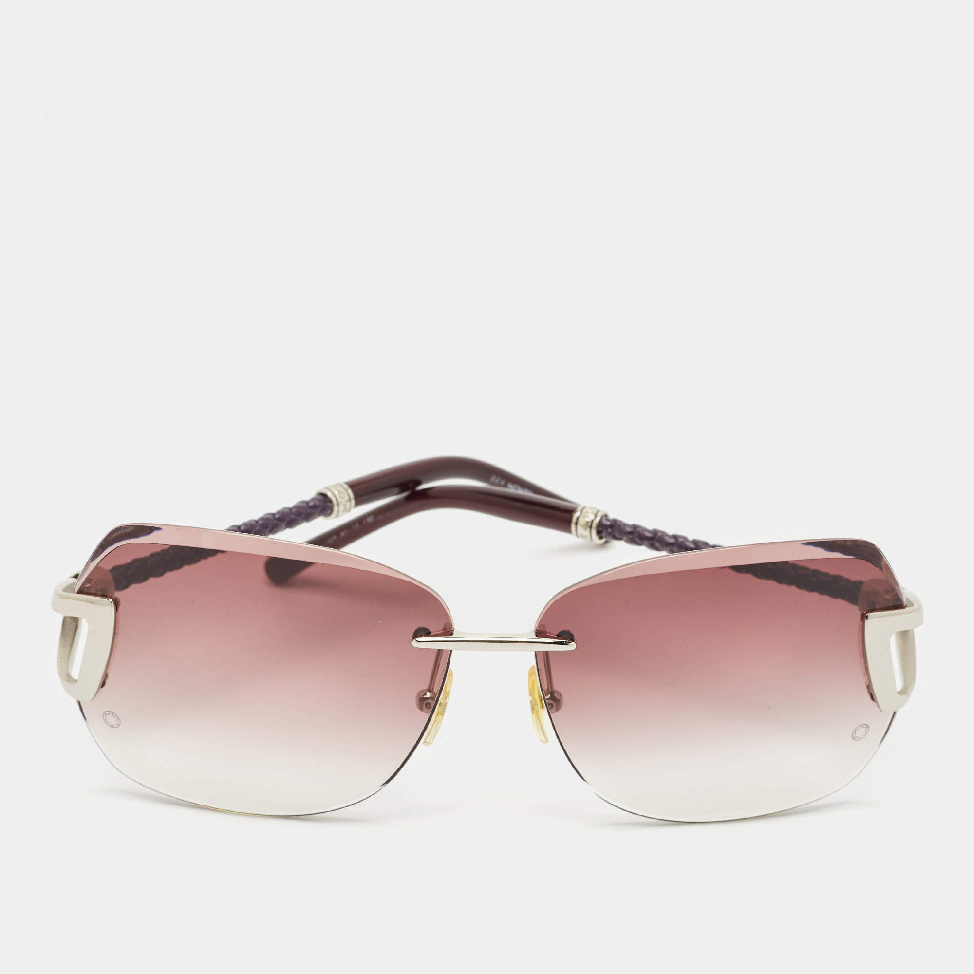Montblanc Purple Gradient MB470S Square Sunglasses