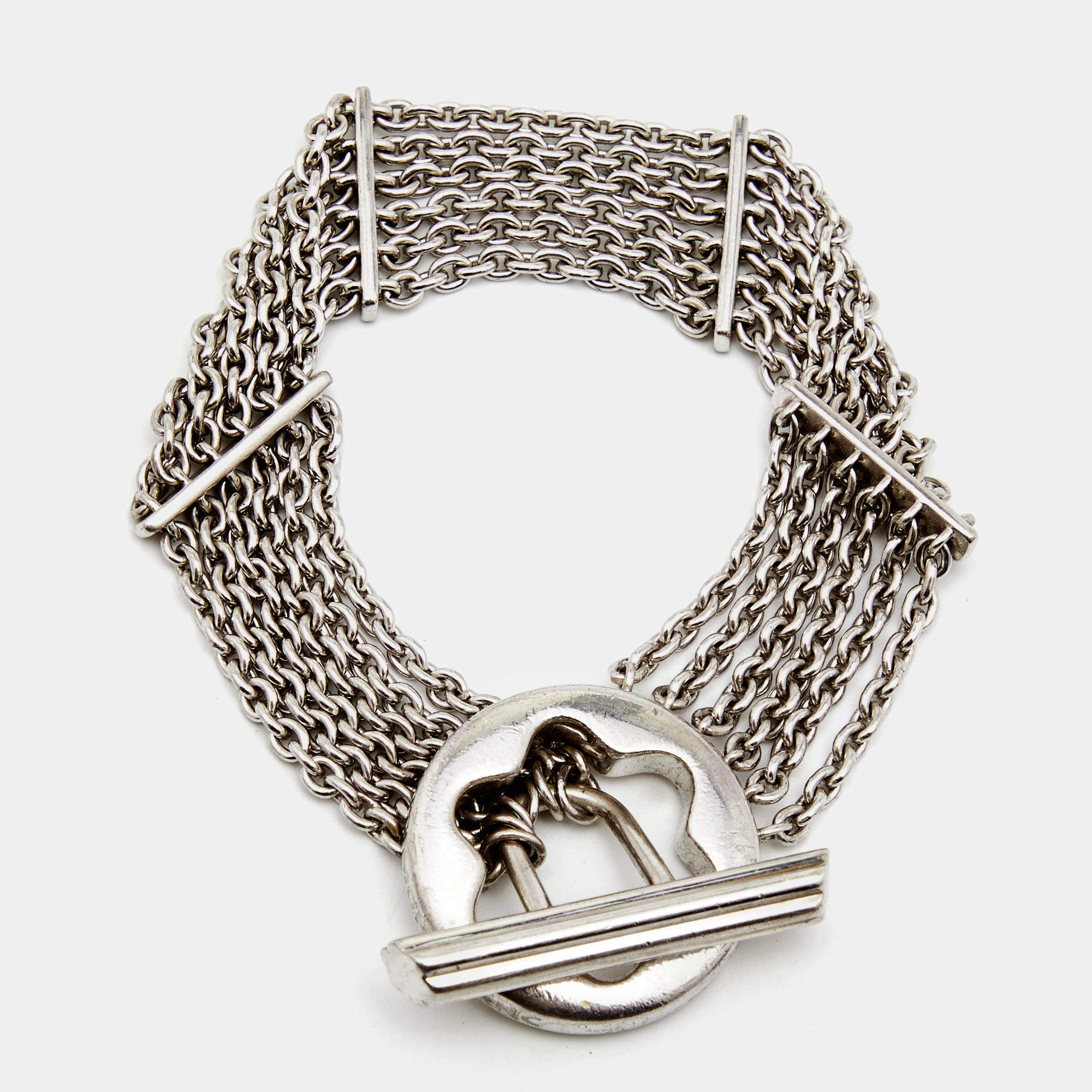 Pre Owned Montblanc Caress of a Star Sterling Silver Bracelet