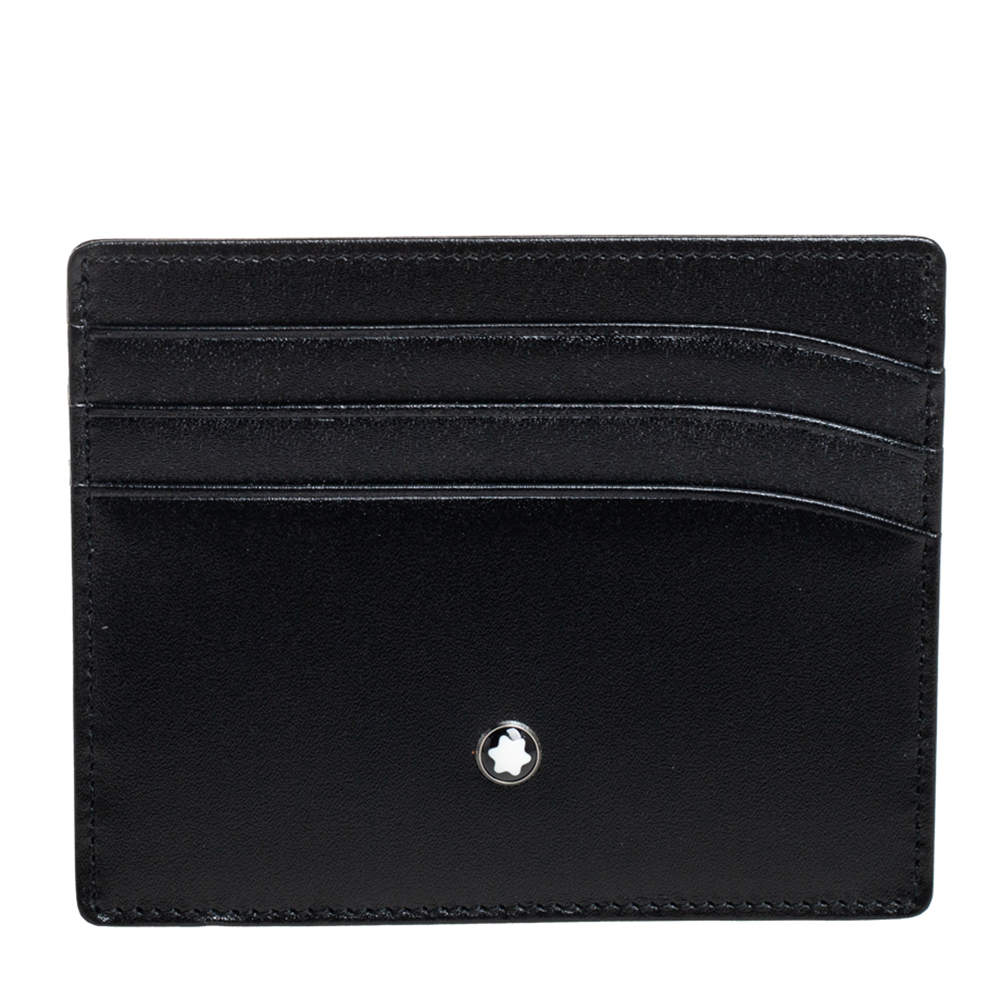 Montblanc Black Leather Meisterstuck Card Holder 6CC Montblanc | The ...