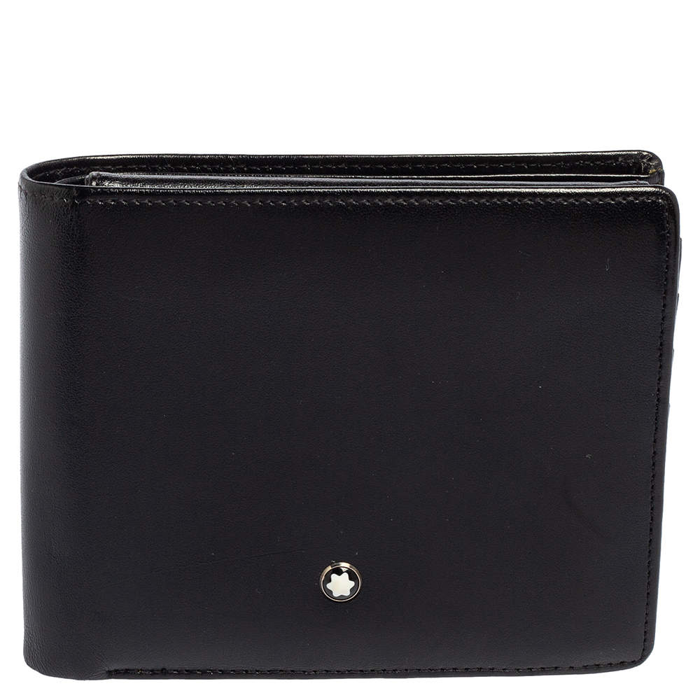 Montblanc Black Leather Meisterstück Bifold Wallet