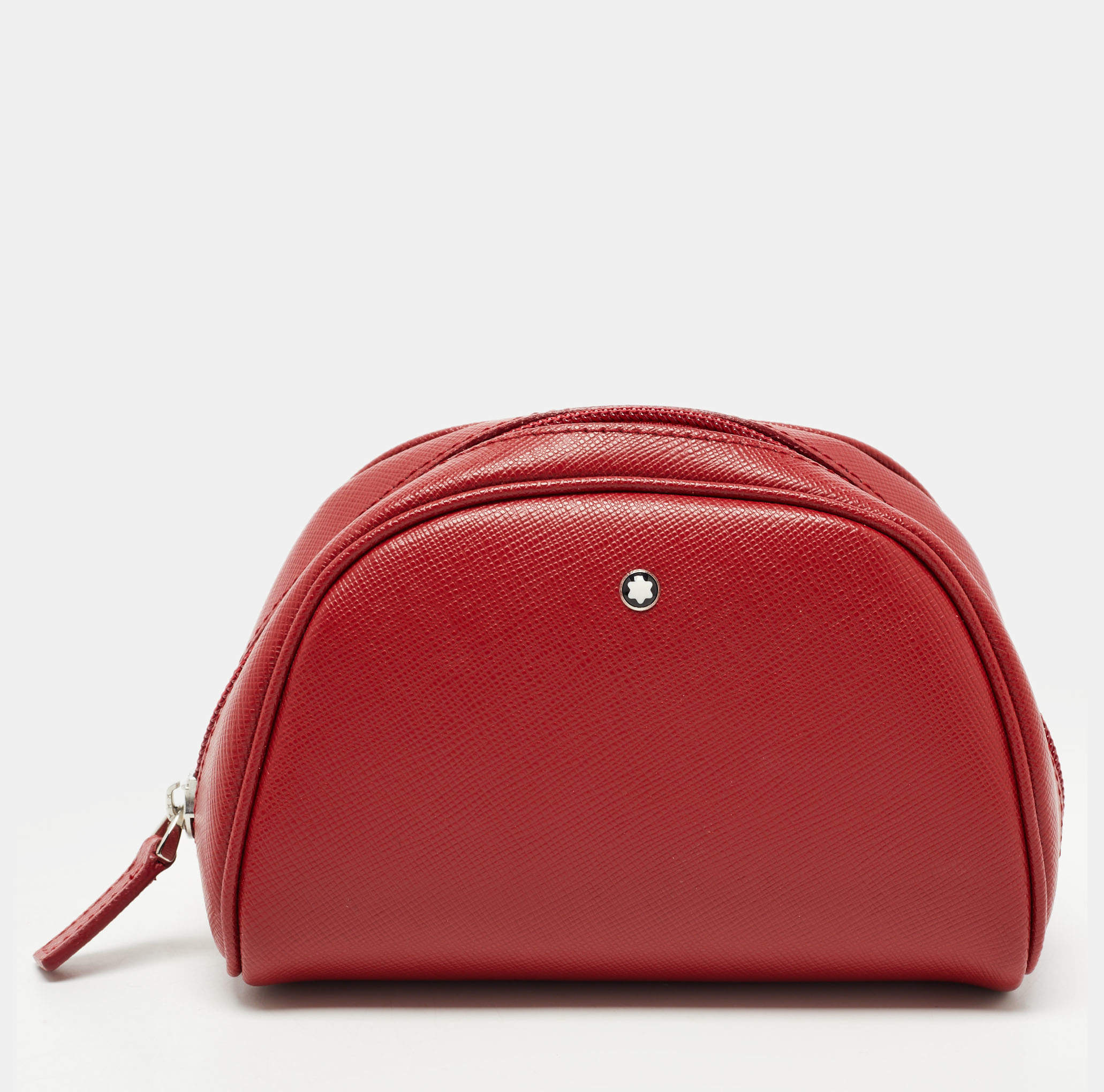 Montblanc Red Leather Zip Pouch
