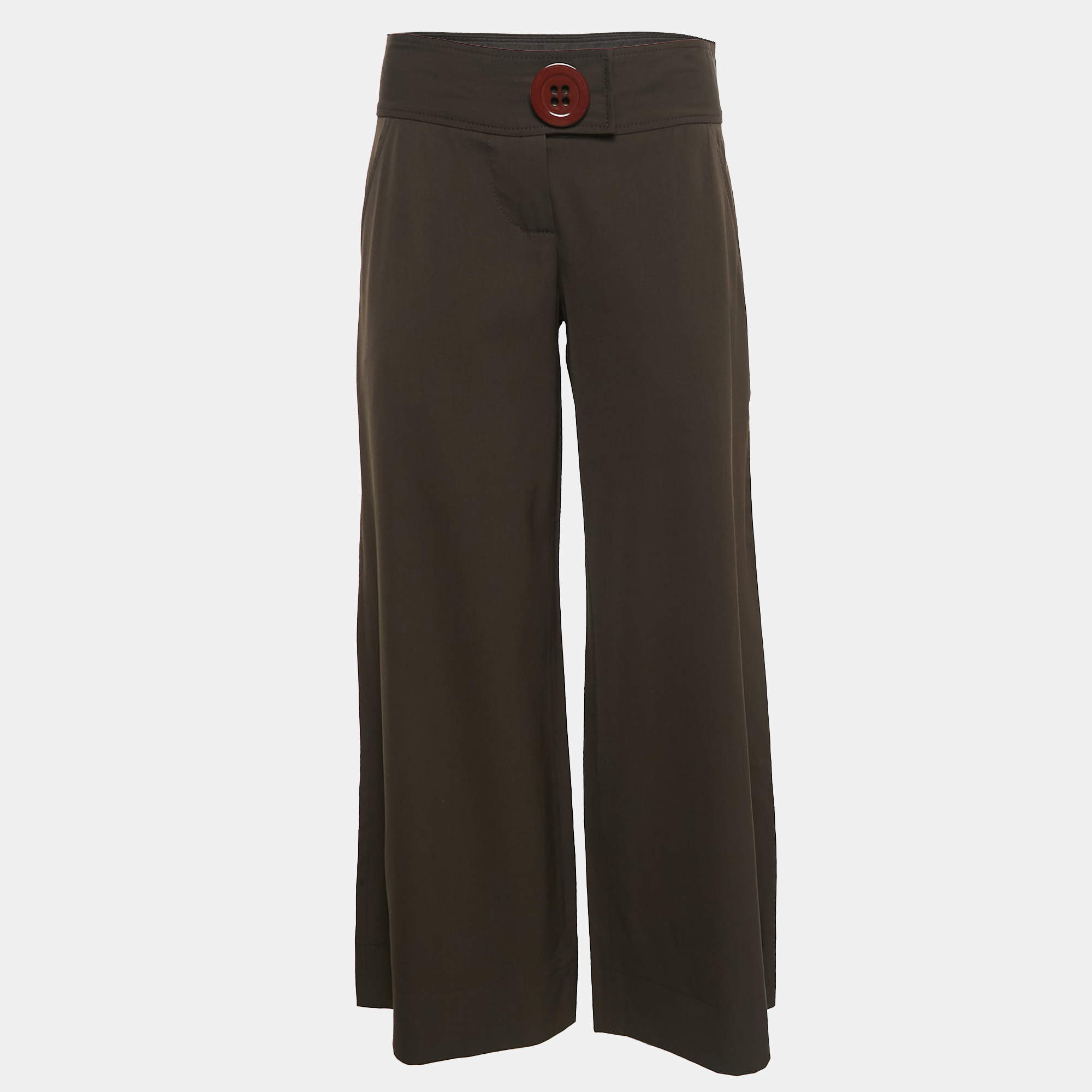 Moschino Cheap and Chic Brown Virgin Wool Culottes M