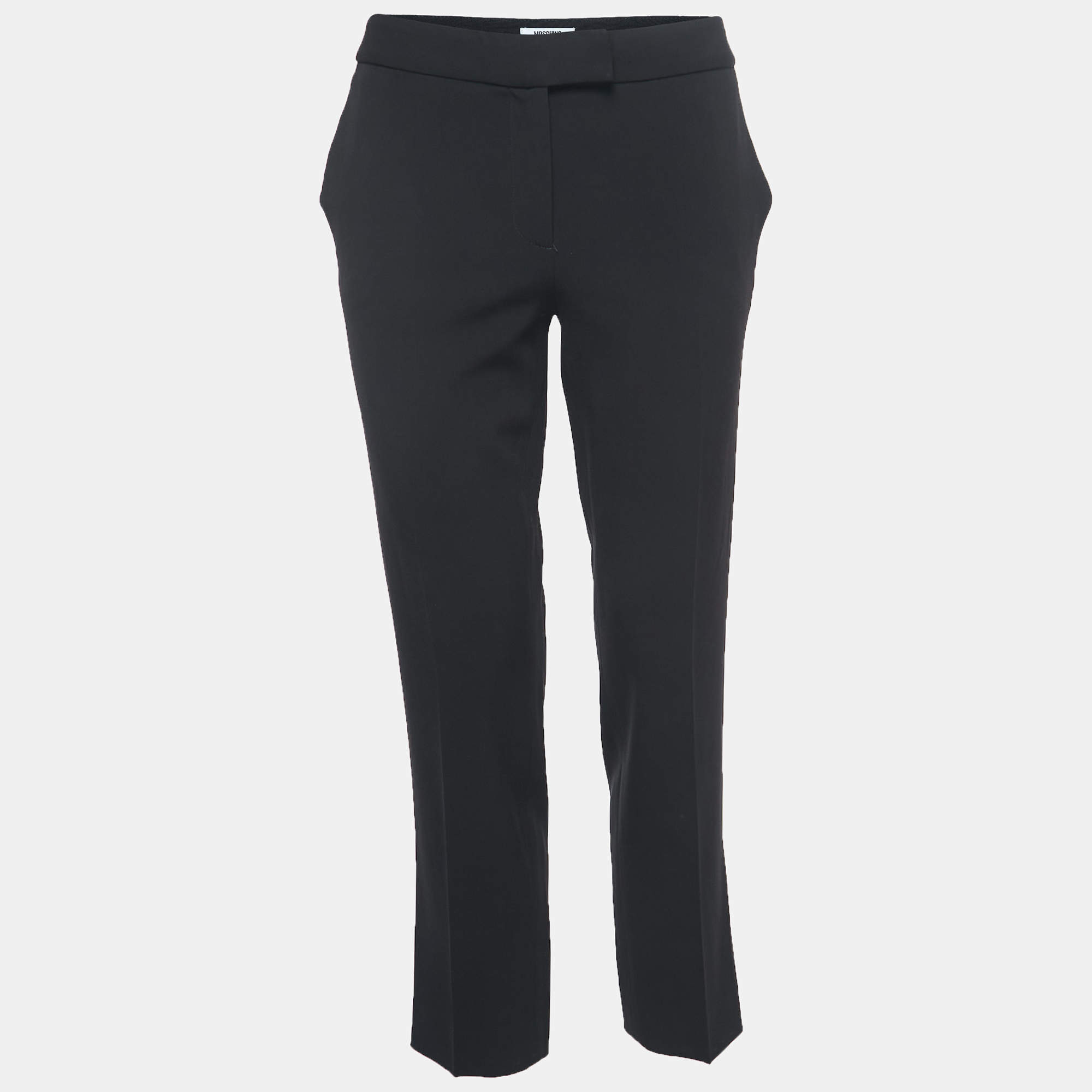 Moschino Cheap and Chic Black Crepe Trousers M
