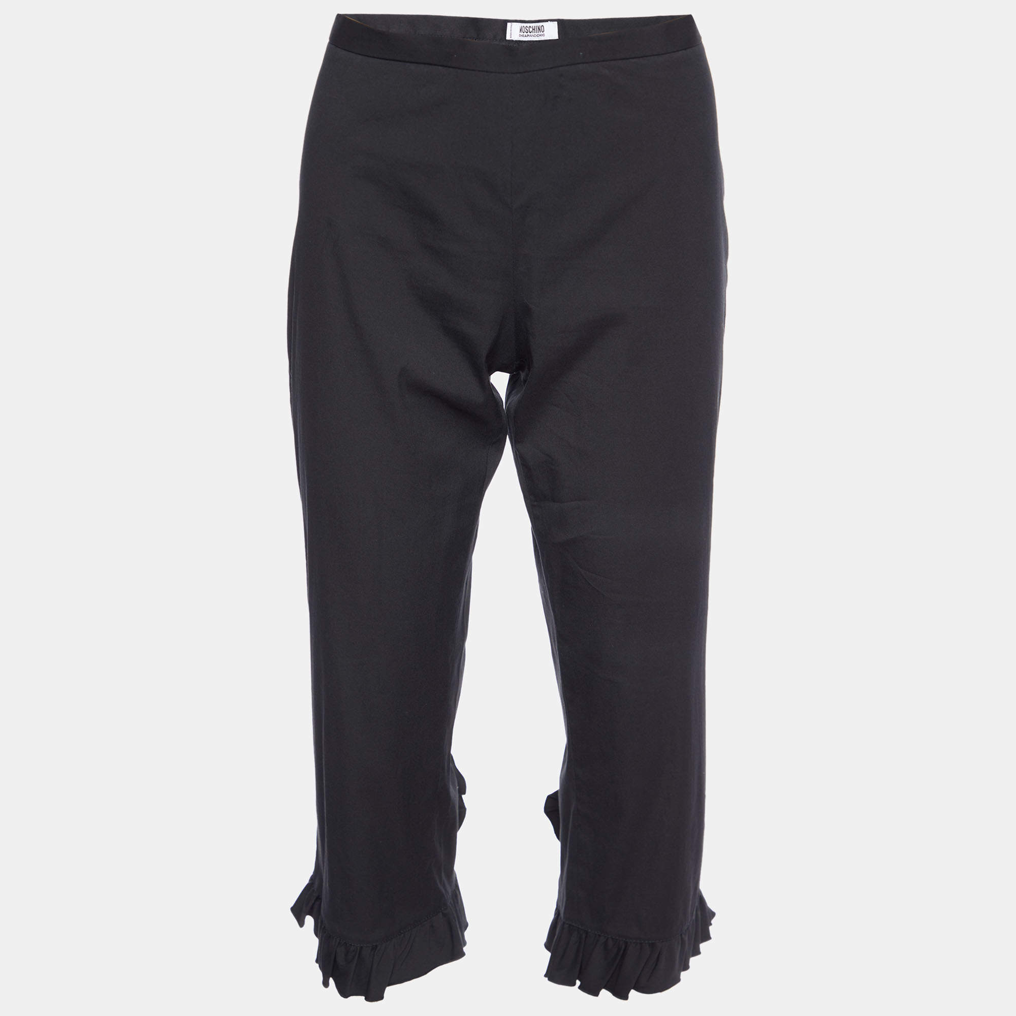 Moschino Cheap and Chic Black Cotton Capri Pants M