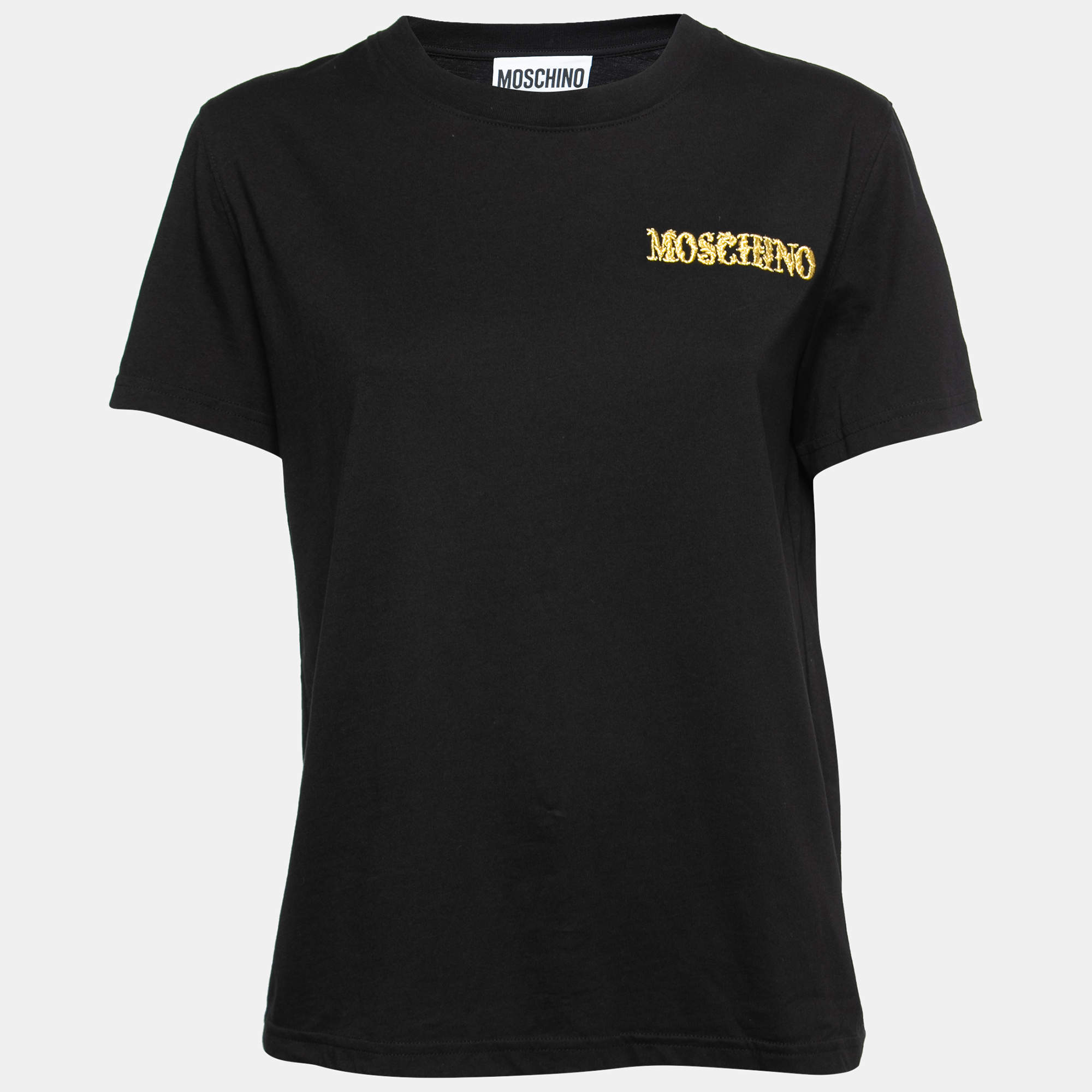Tシャツ・カットソー Moschino SS25 Logo embroidery t-shirt (A07130241 1001) Aeffe_2Farticle_imgs_2FAEF221Z