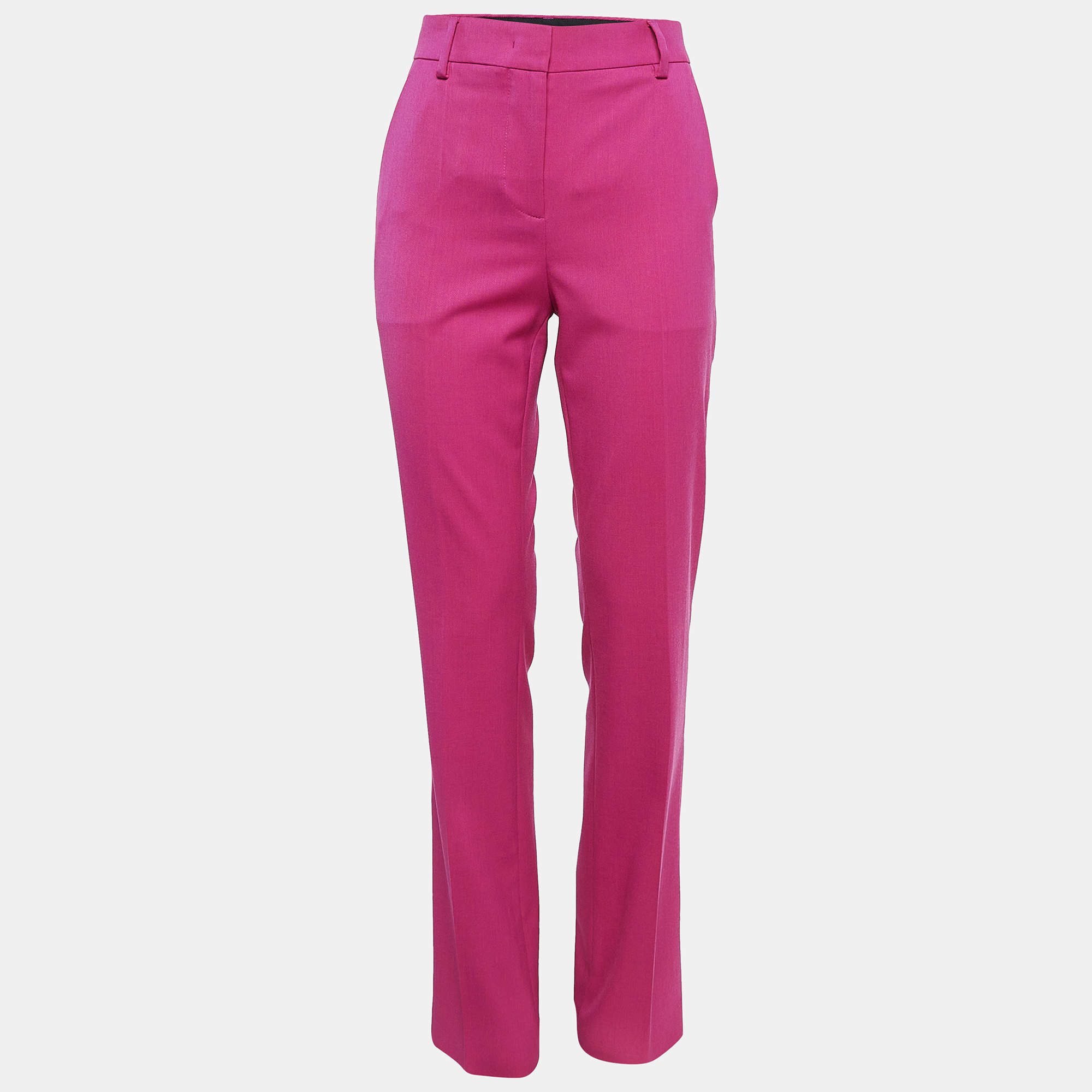 Moschino M05CHIN0 Jeans Pink Gabardine Trousers XS