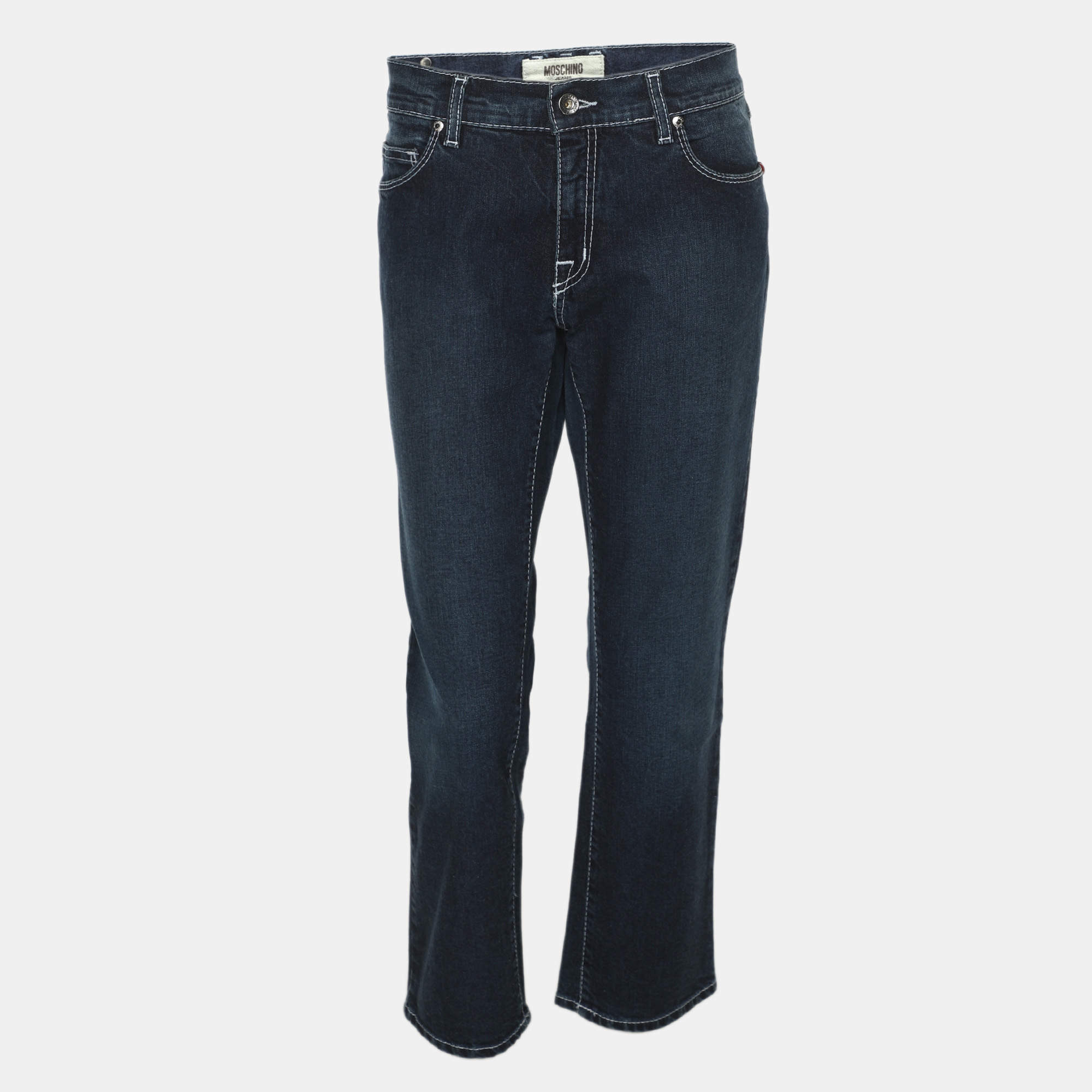 مملوكة مسبقًا Moschino Jeans Blue Denim Jeans L