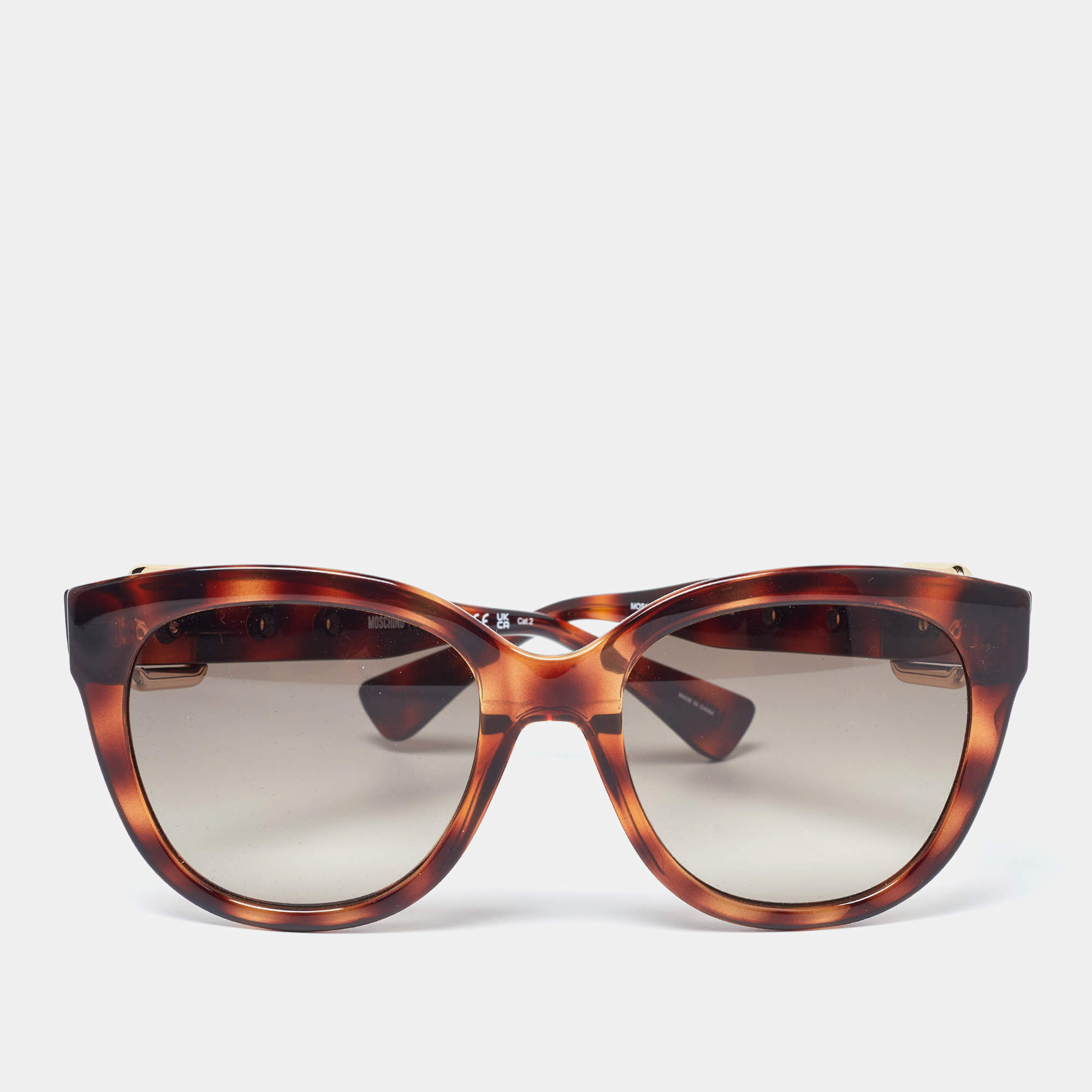 Moschino Havana/Brown Gradient MOS143/S Oval Sunglasses