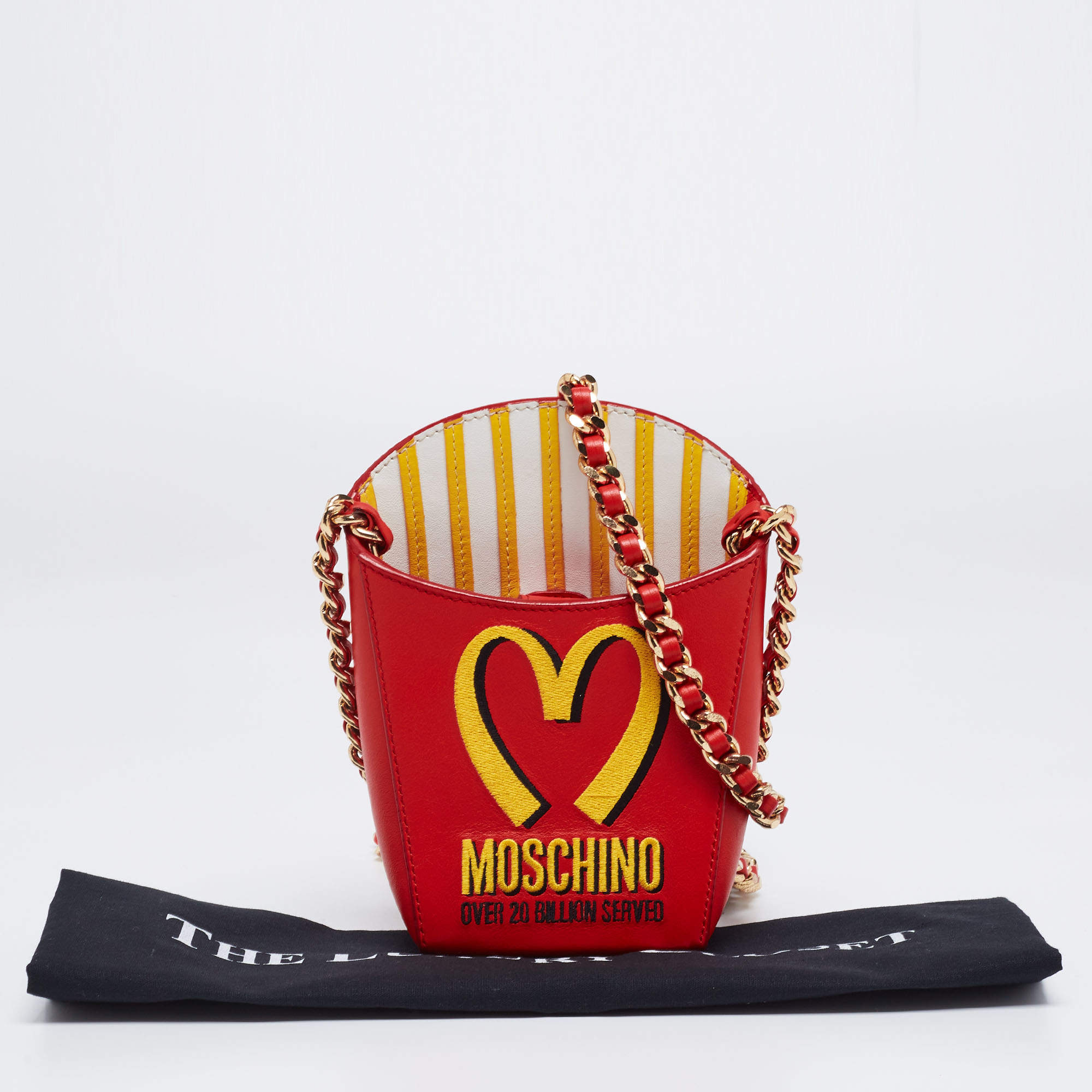 Moschino French Fry Bag - Red Multi
