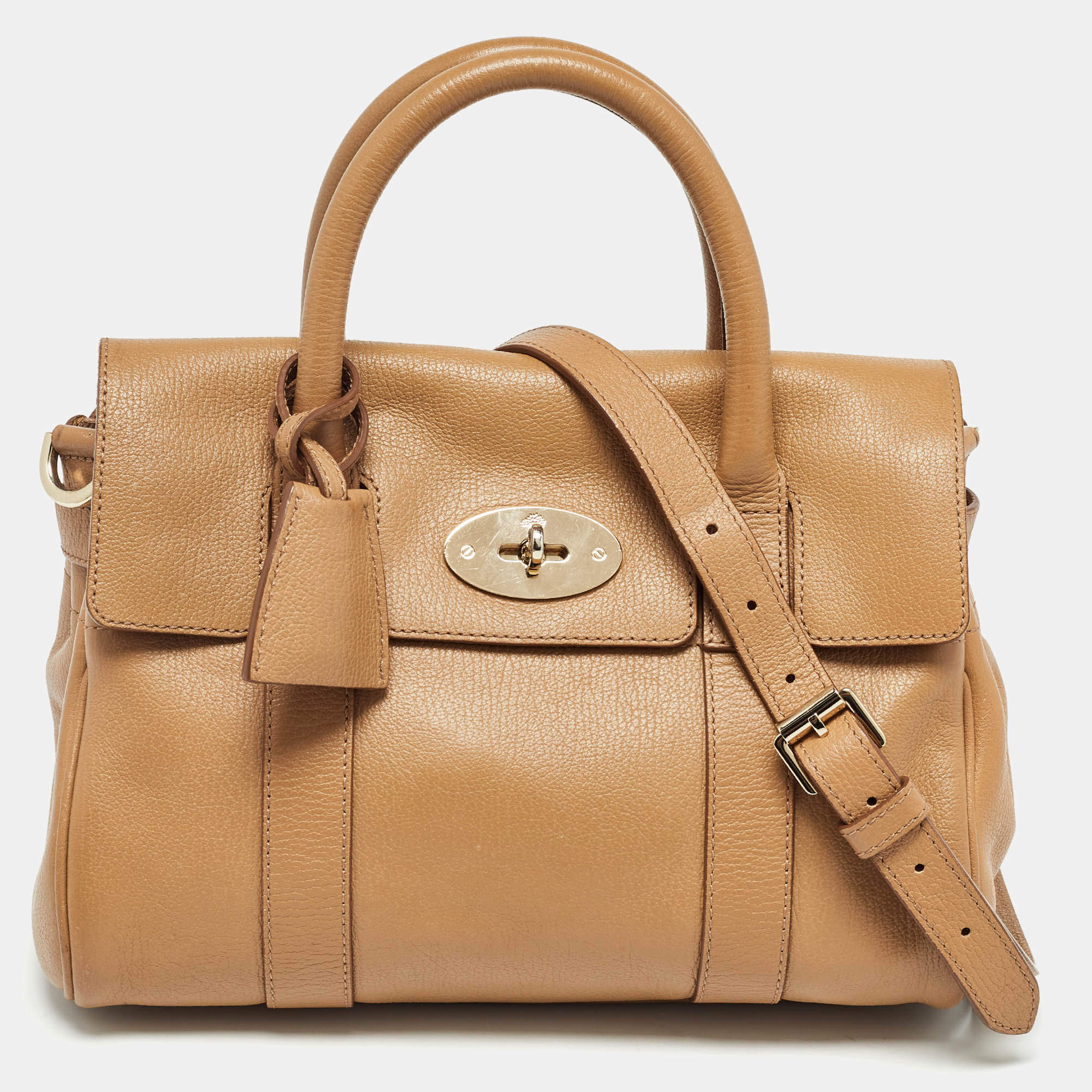 Mulberry Tan Leather Small Bayswater Satchel