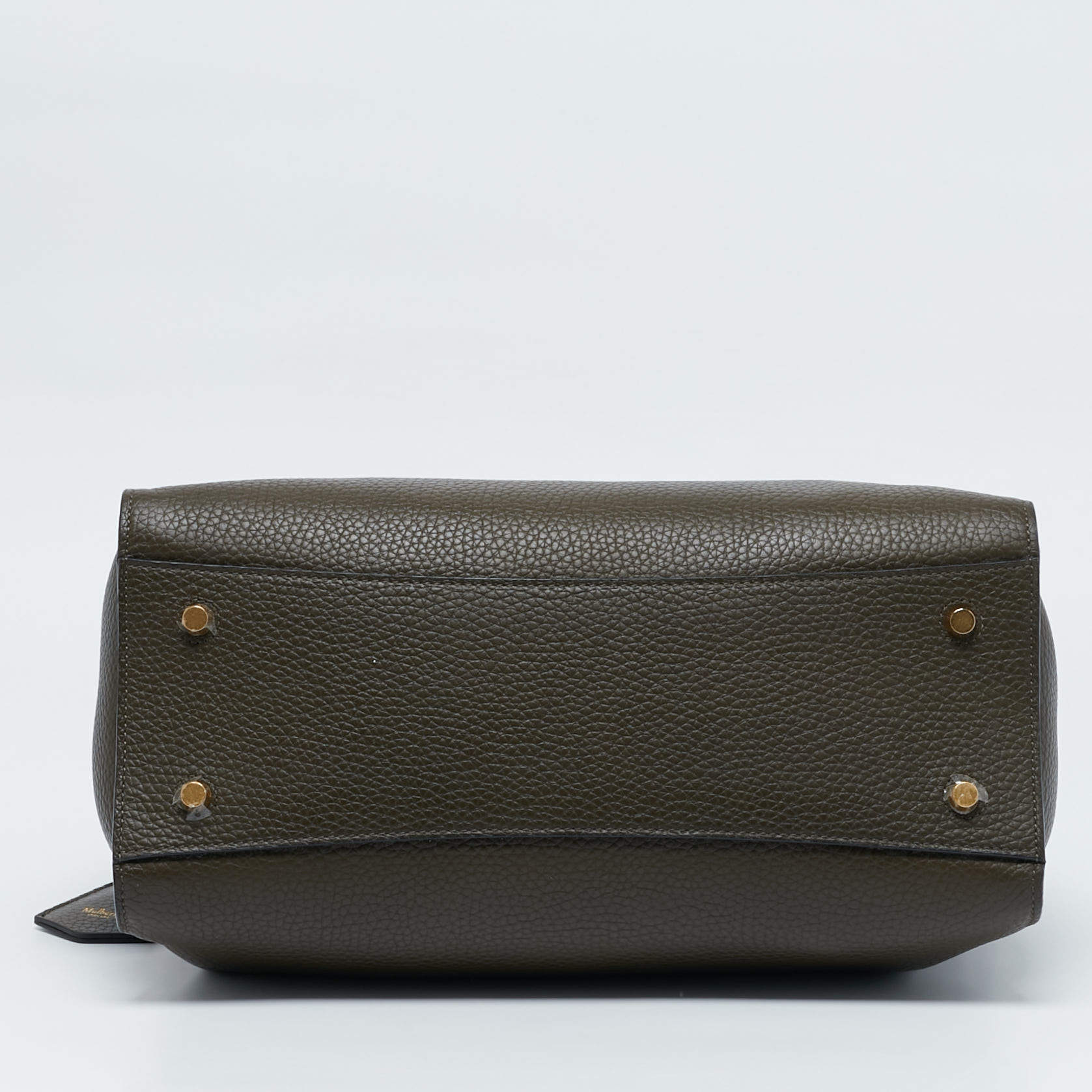 Pre Owned Mulberry Olive Green Leather Iris Top Handle Bag